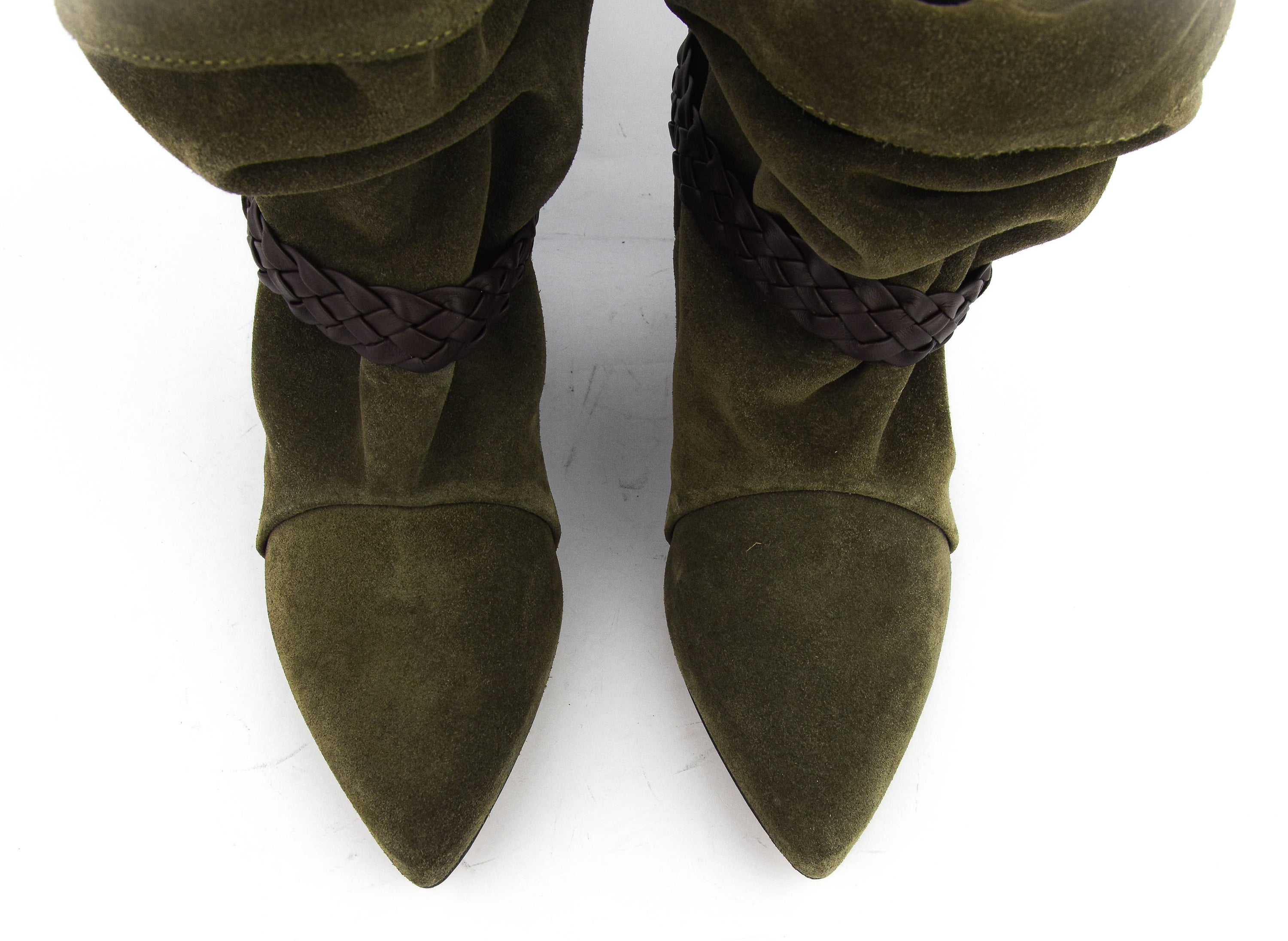 NUBIKK SALLY LYNN GREEN SUEDE