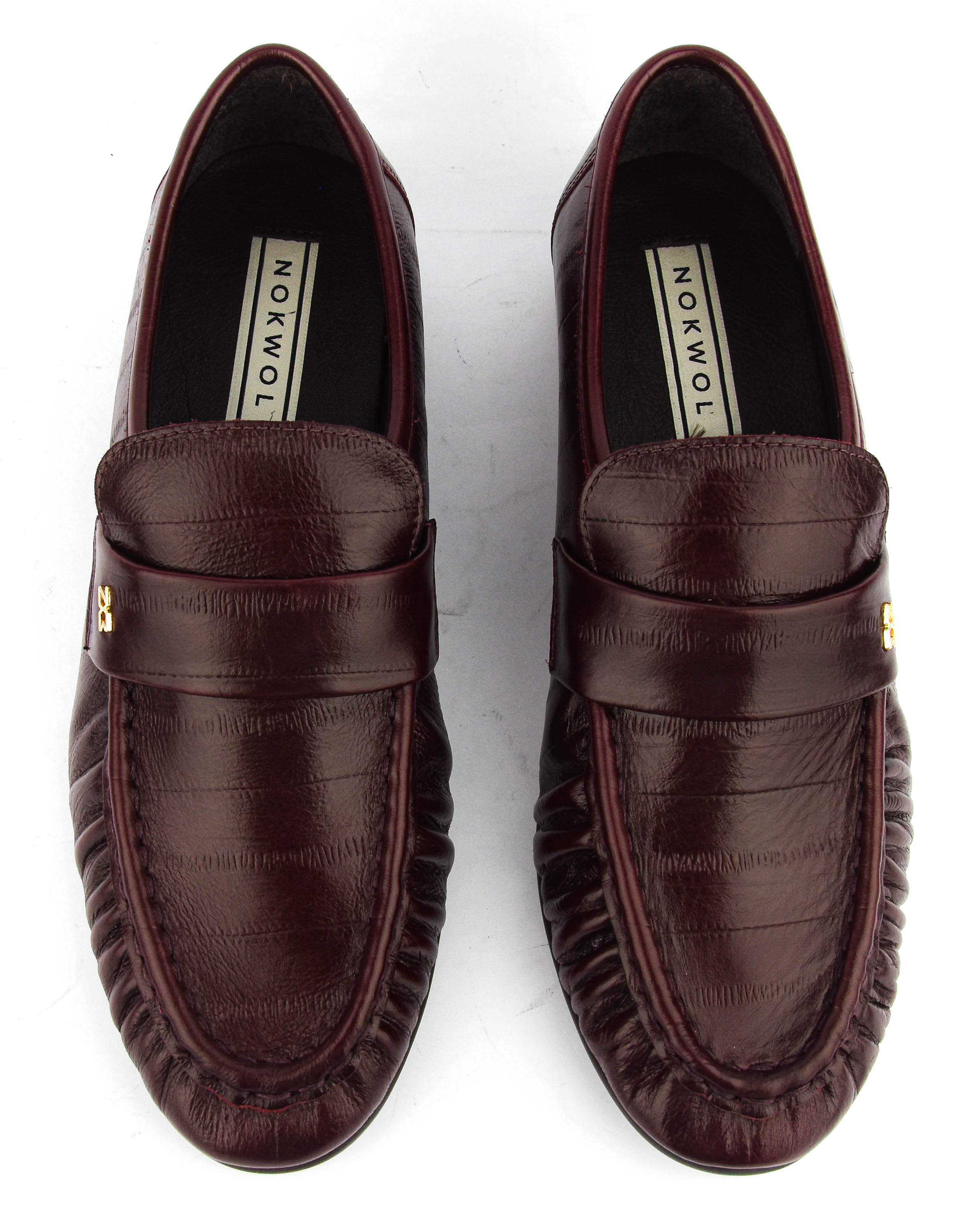 NOKWOL SWIFTY BURGUNDY EEL LEATHER