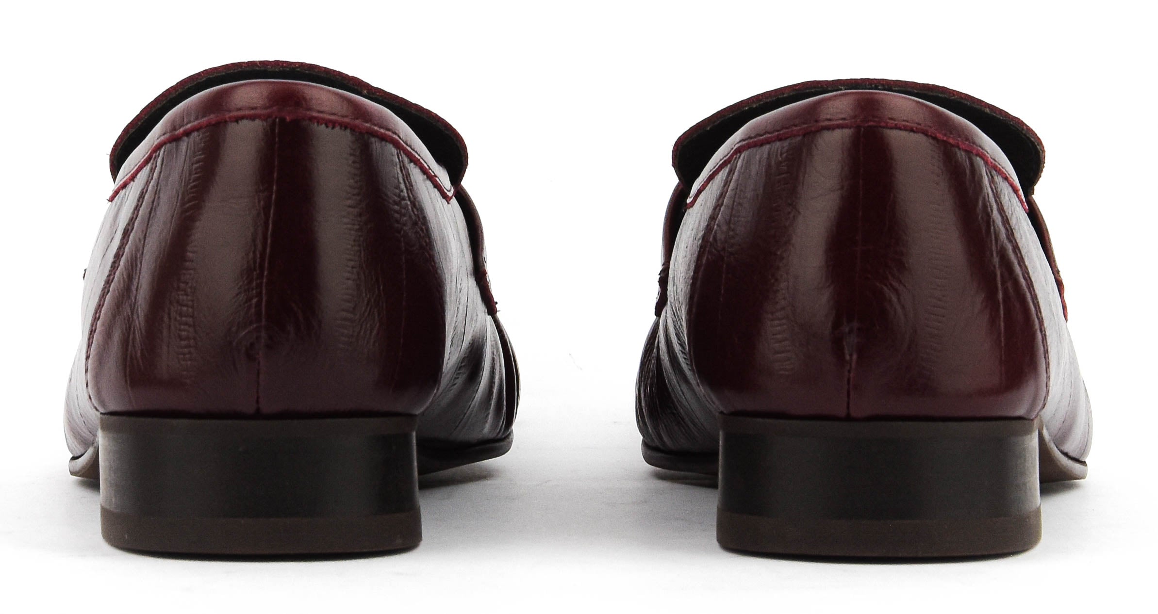 NOKWOL SWIFTY BURGUNDY EEL LEATHER