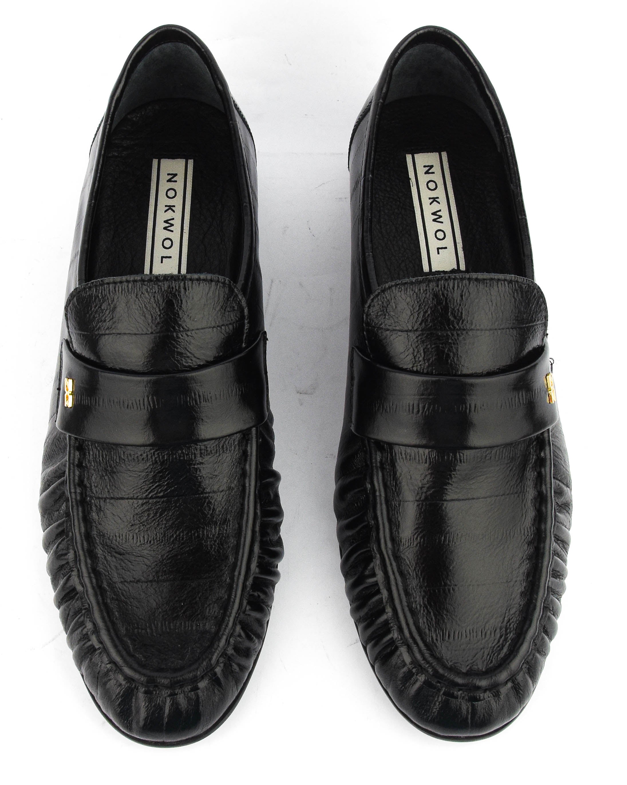 NOKWOL SWIFTY BLACK EEL LEATHER