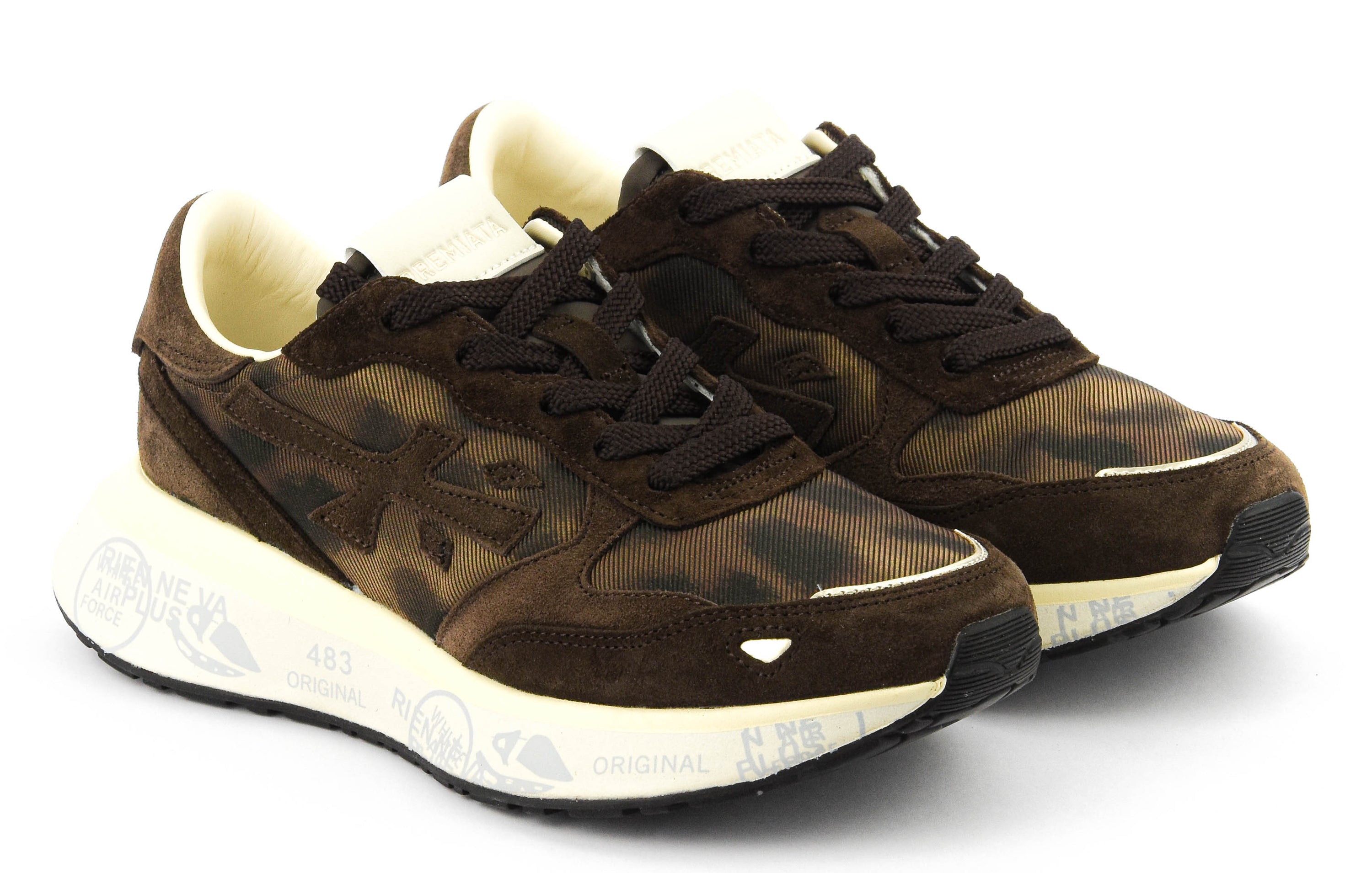 PREMIATA LAURYN SNEAKER BROWN CAMO