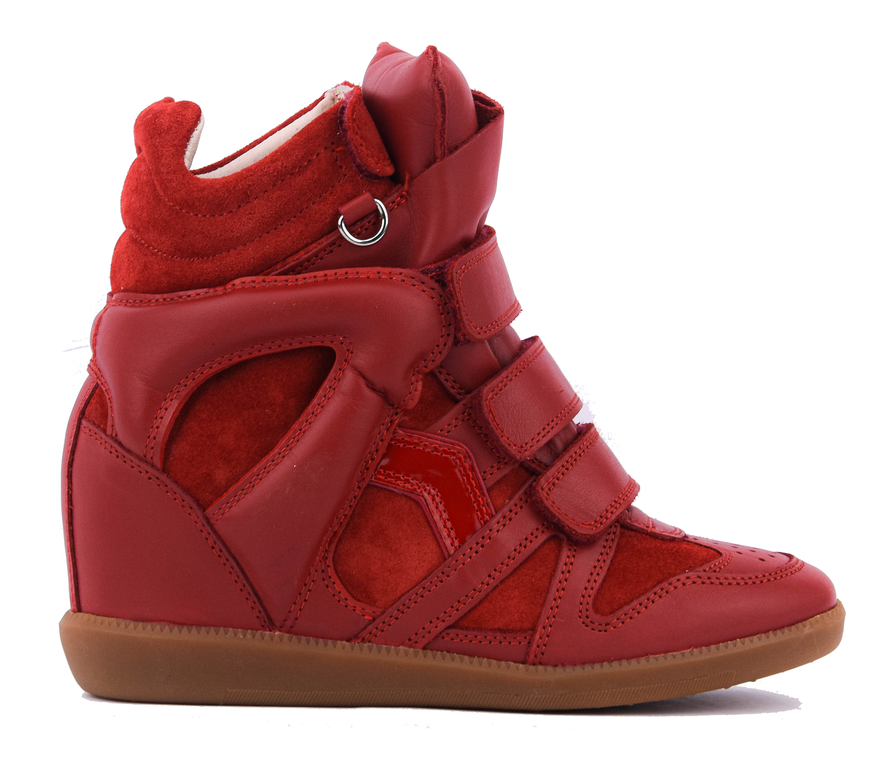 ISABEL BEKETT RING SNEAKER SCARLET red