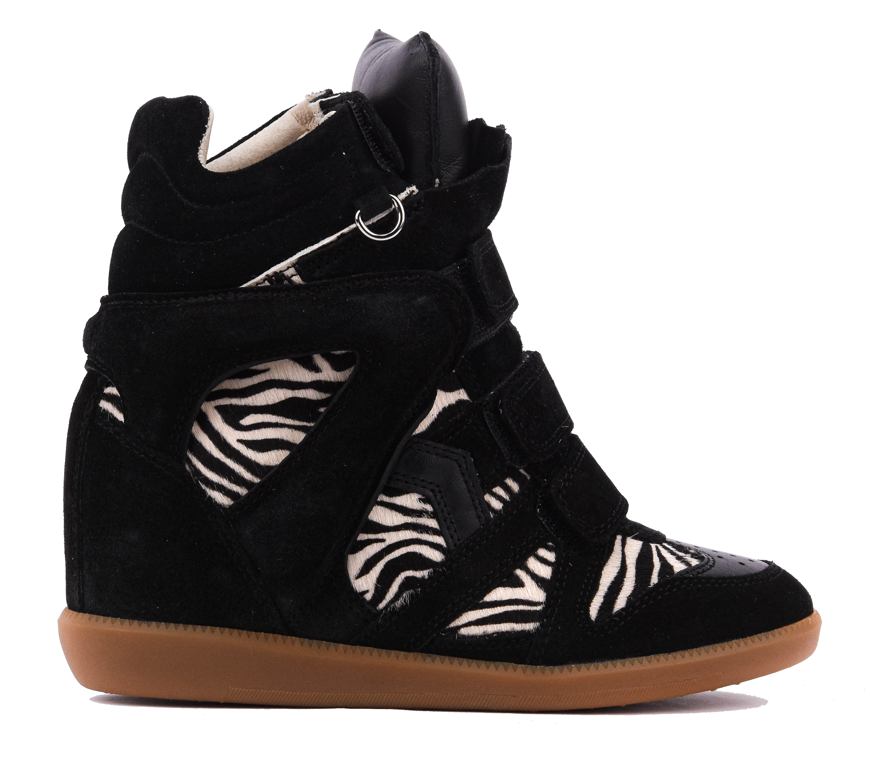 ISABEL BEKETT RING SNEAKER BLACK zebra