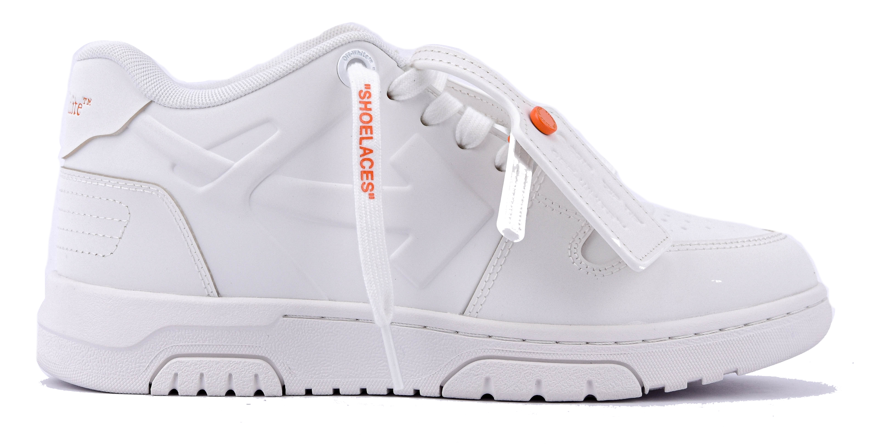 OFFWHITE MOLDED SNEAKER 'OOO' WHITE orange