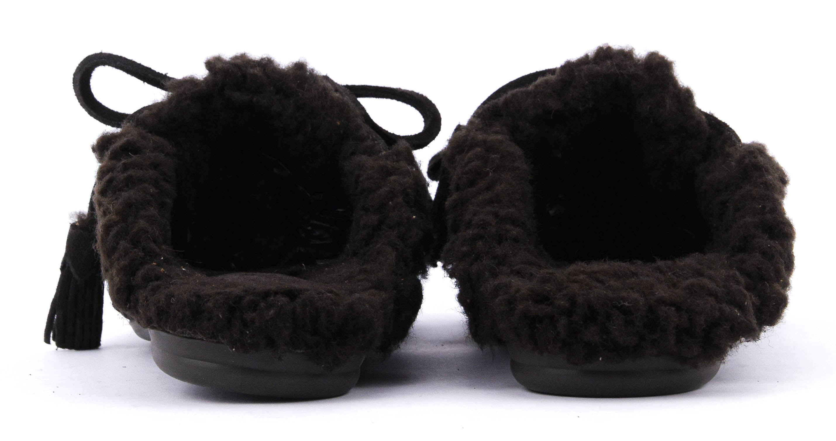 POSA BOAT LOAFER MULE FUR ESPRESSO