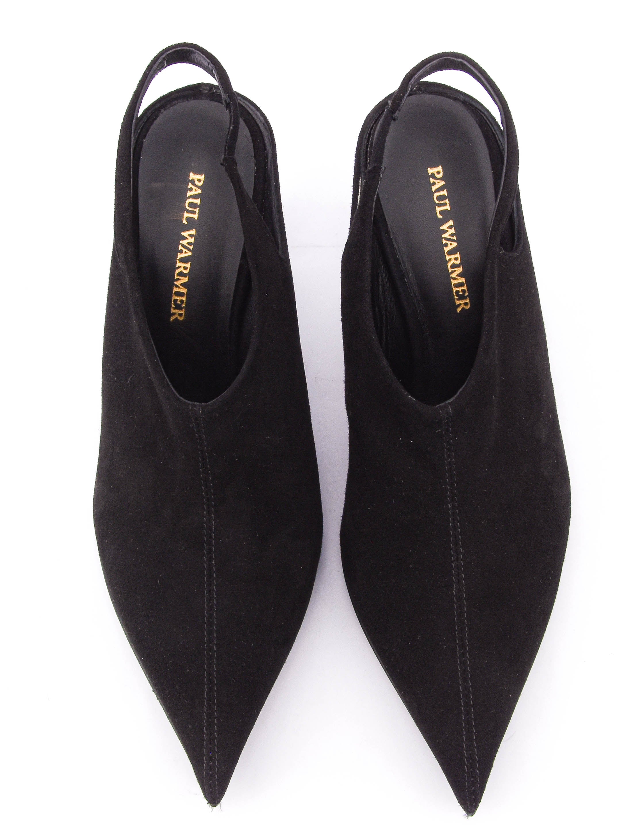 PAUL WARMER VIONA SLINGBACK PUMP BLACK 70