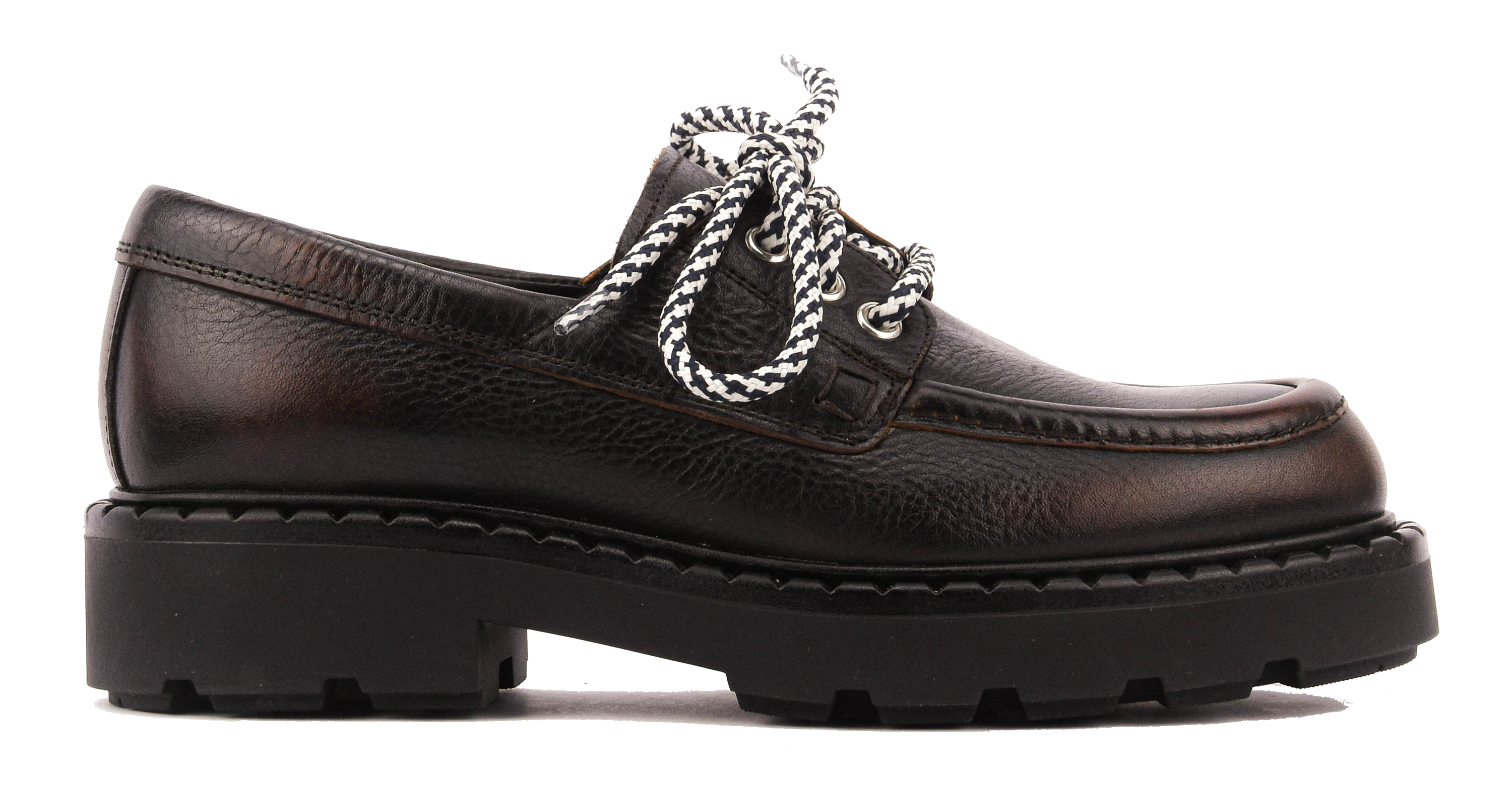 PAUL WARMER PUCK LACE UP BROWN