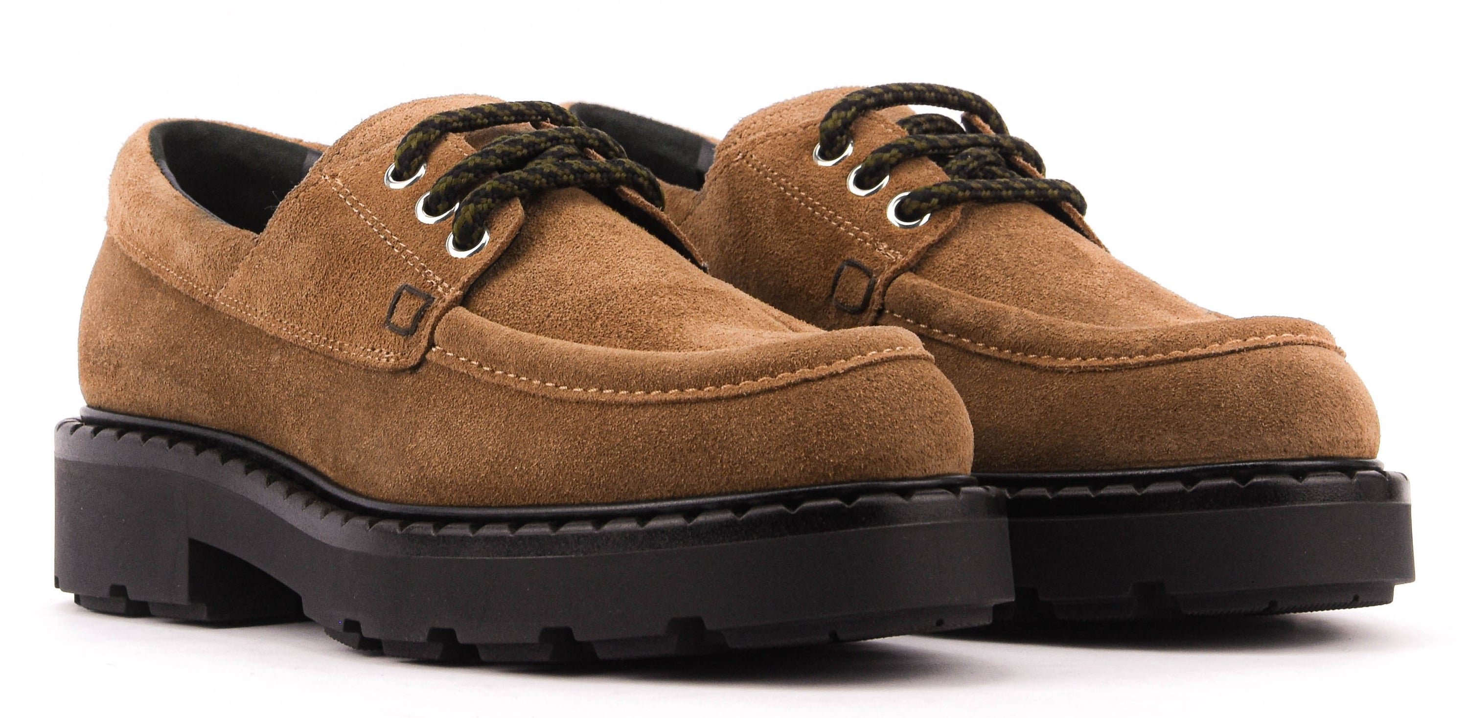 PAUL WARMER PUCK LACE UP TAN SUEDE
