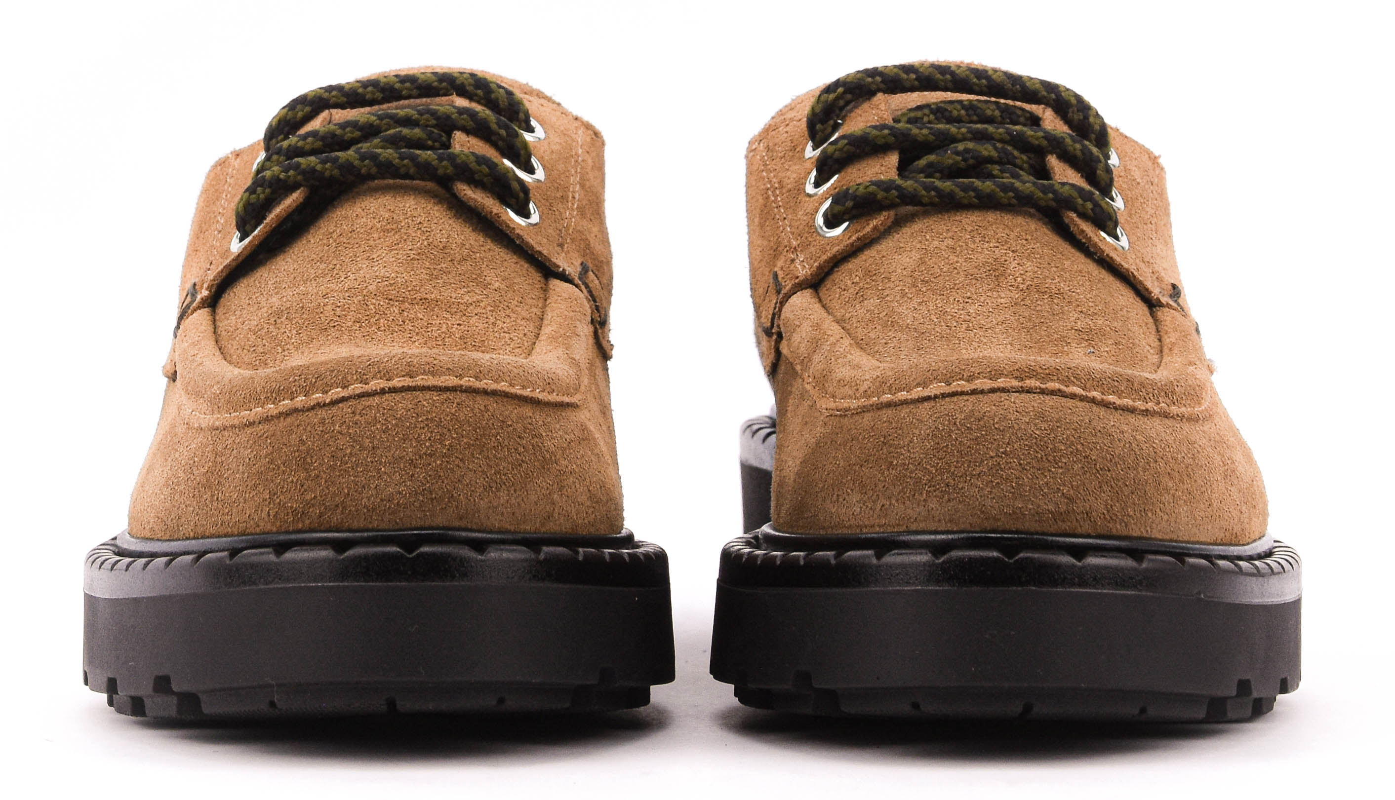 PAUL WARMER PUCK LACE UP TAN SUEDE