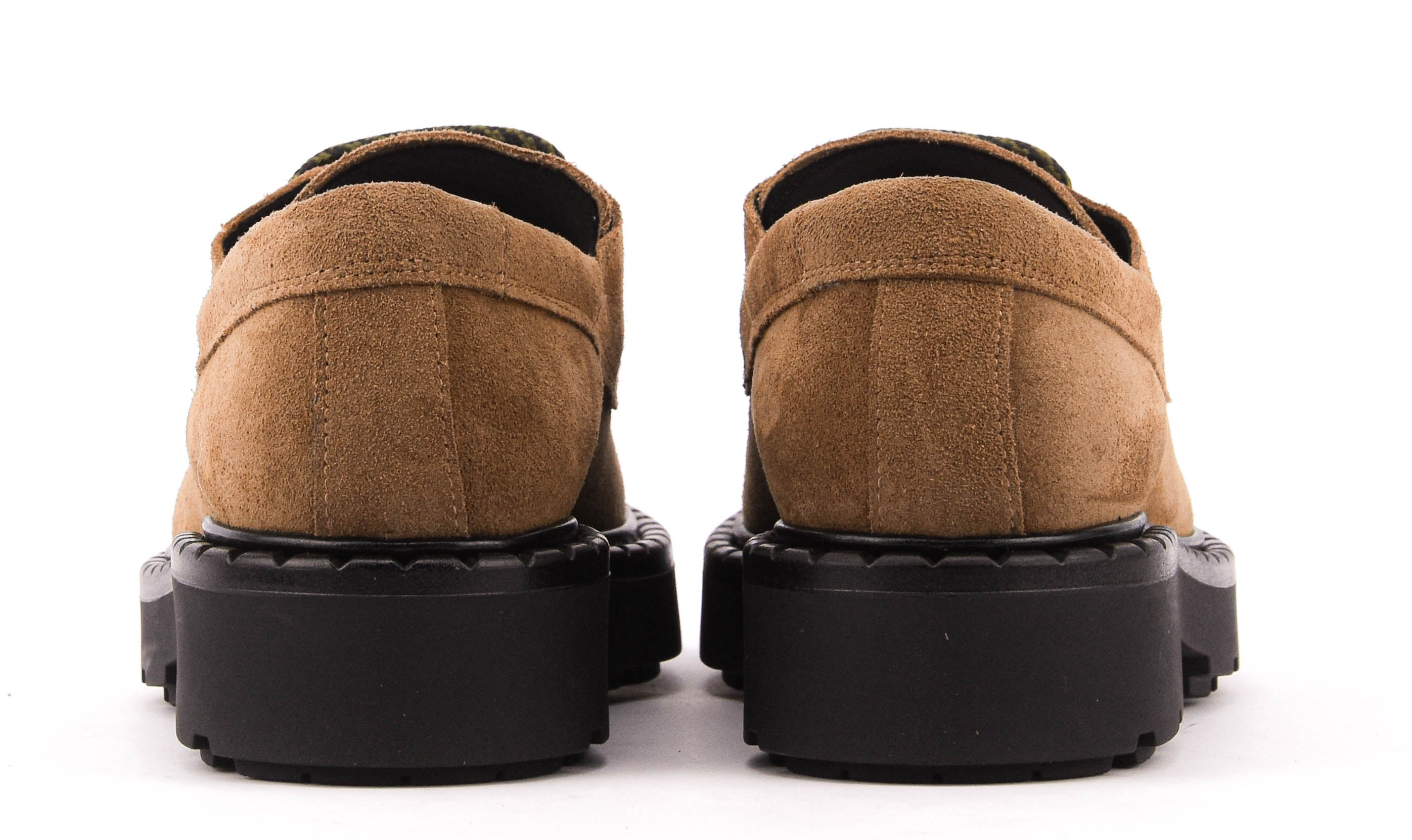 PAUL WARMER PUCK LACE UP TAN SUEDE