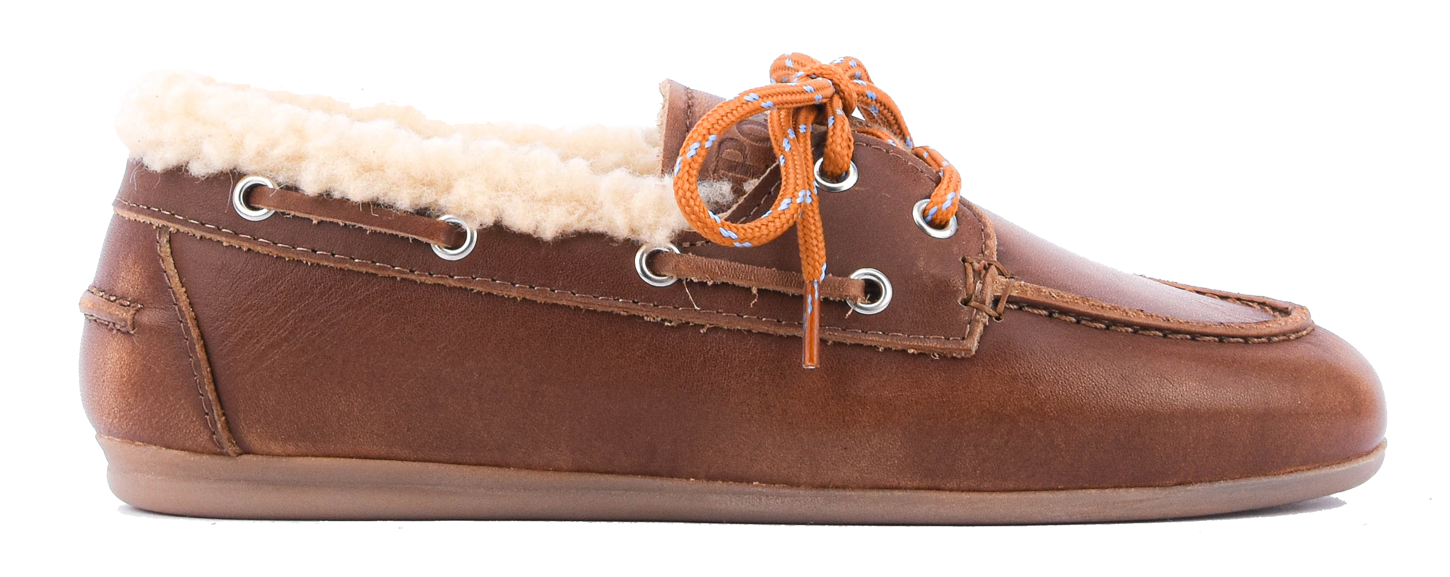 POSA BOAT LOAFER BRUSHED FUR BROWN
