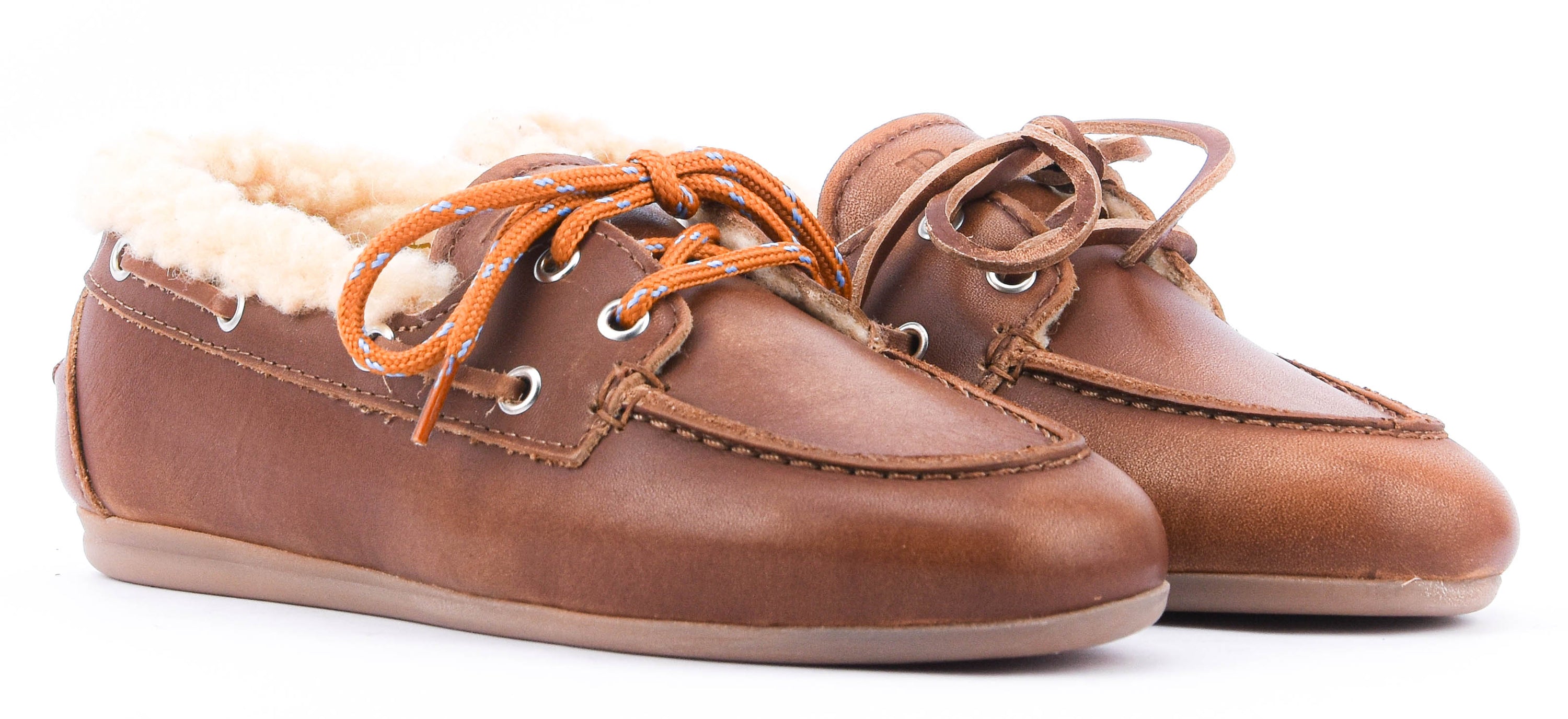 POSA BOAT LOAFER BRUSHED FUR BROWN