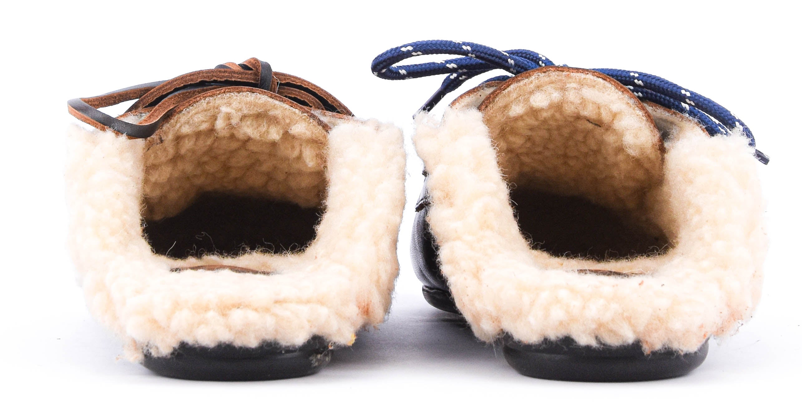 POSA BOAT LOAFER MULE FUR COFFEE