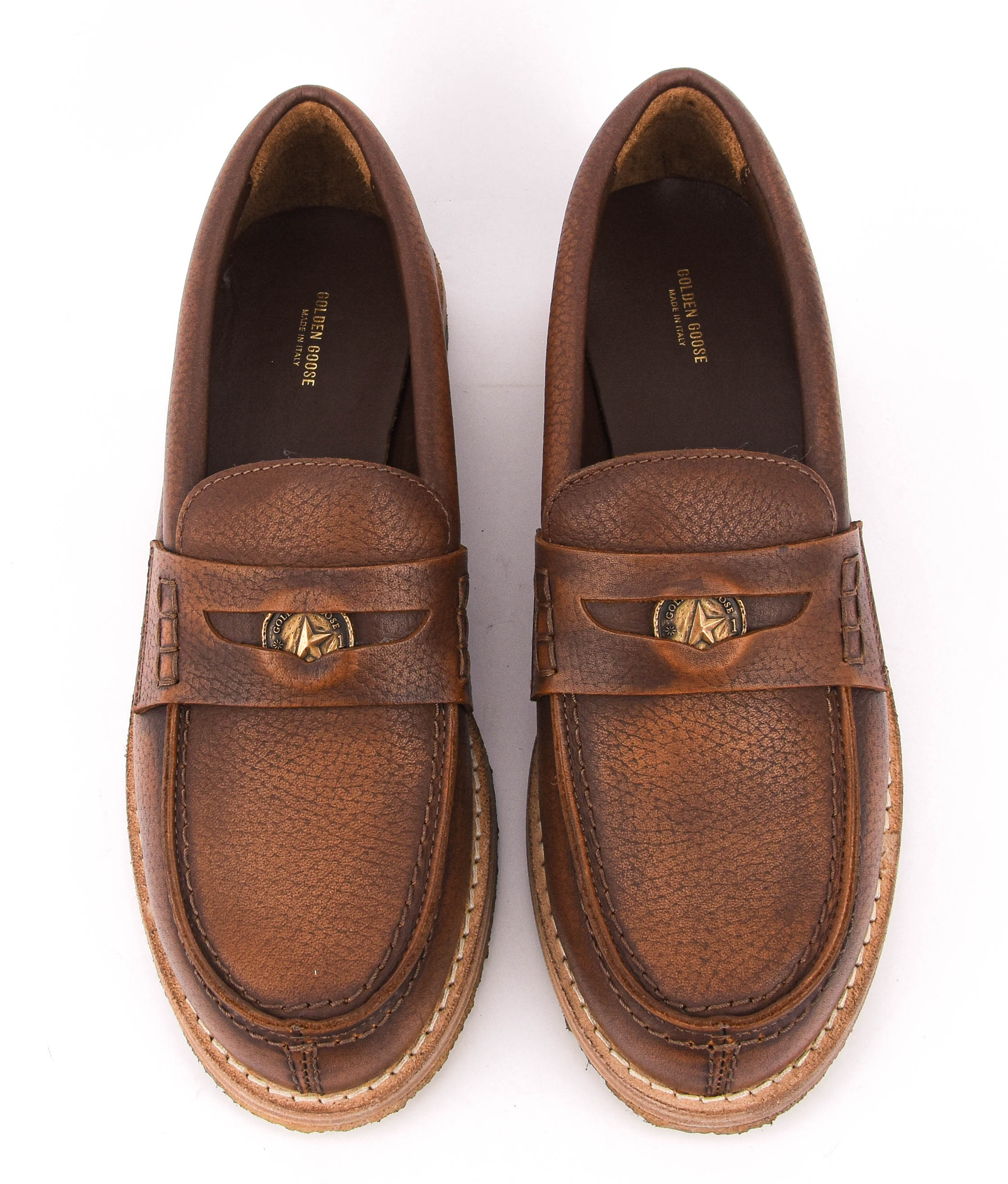 GOLDEN GOOSE JERRY PENNY LOAFER BROWN
