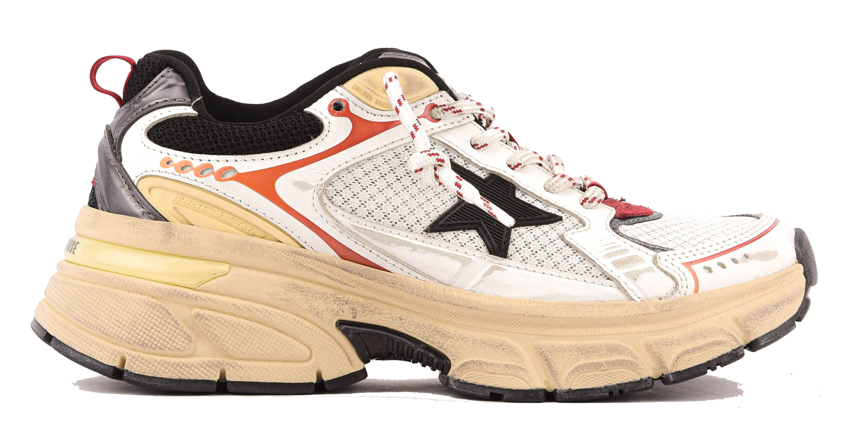 GOLDEN GOOSE LIGHTSTAR WHITE DARK GREY