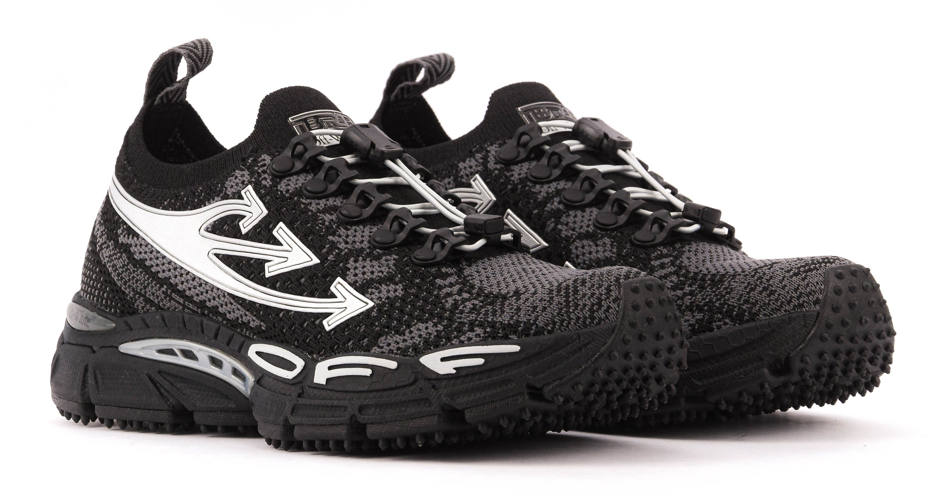 OFF WHITE BE RIGHT BACK KNIT BLACK/SILVER