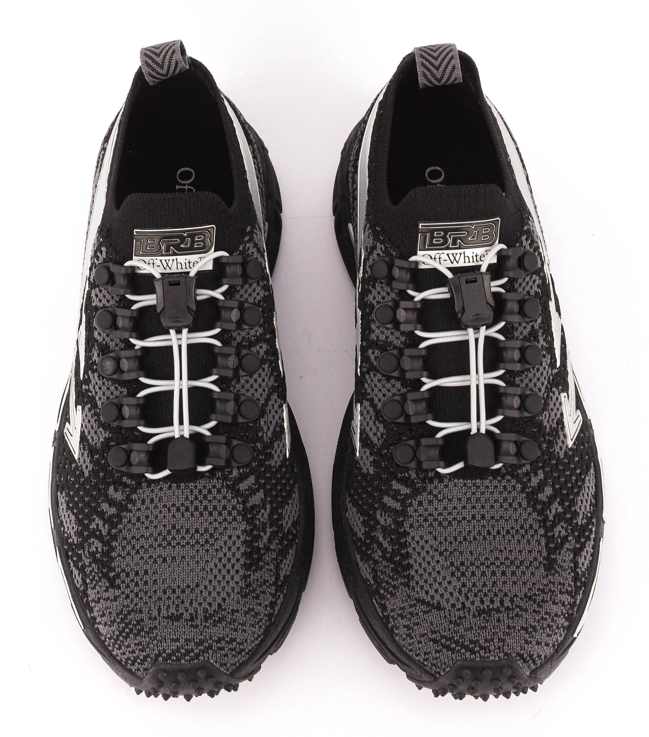 OFF WHITE BE RIGHT BACK KNIT BLACK/SILVER