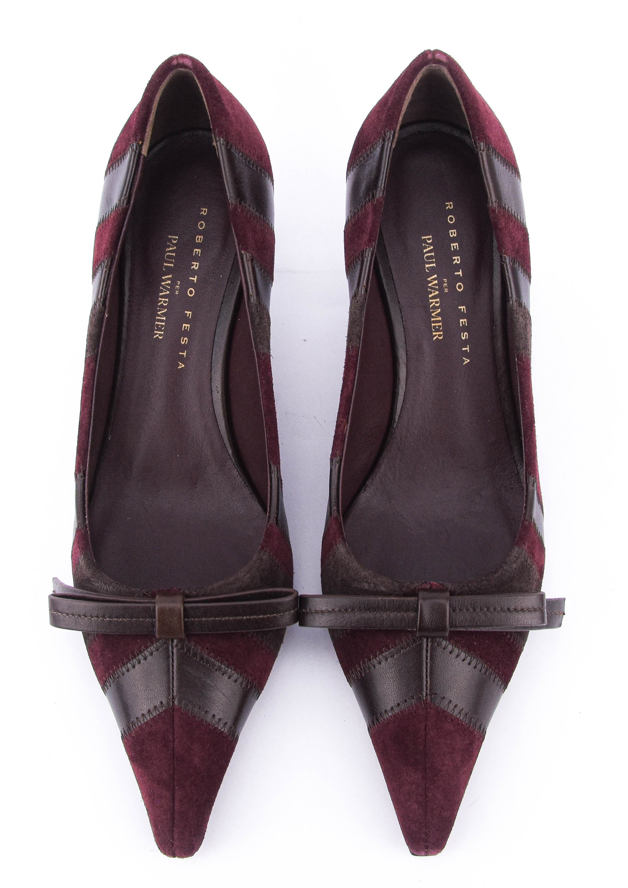 ROBERTO FESTA KANDE PUMP BURGUNDY BROWN