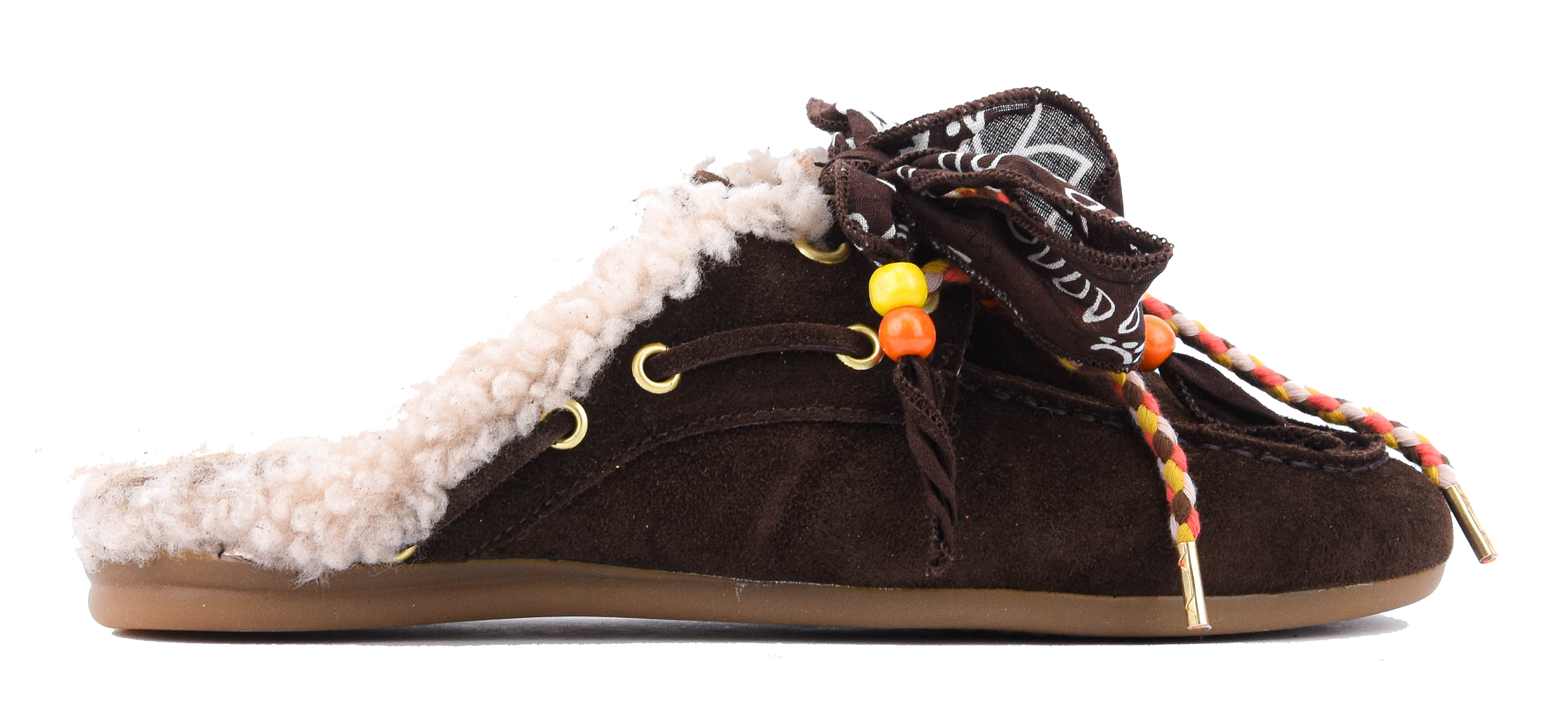 TORAL BLANCHE MULE PERSONALIZED BROWN