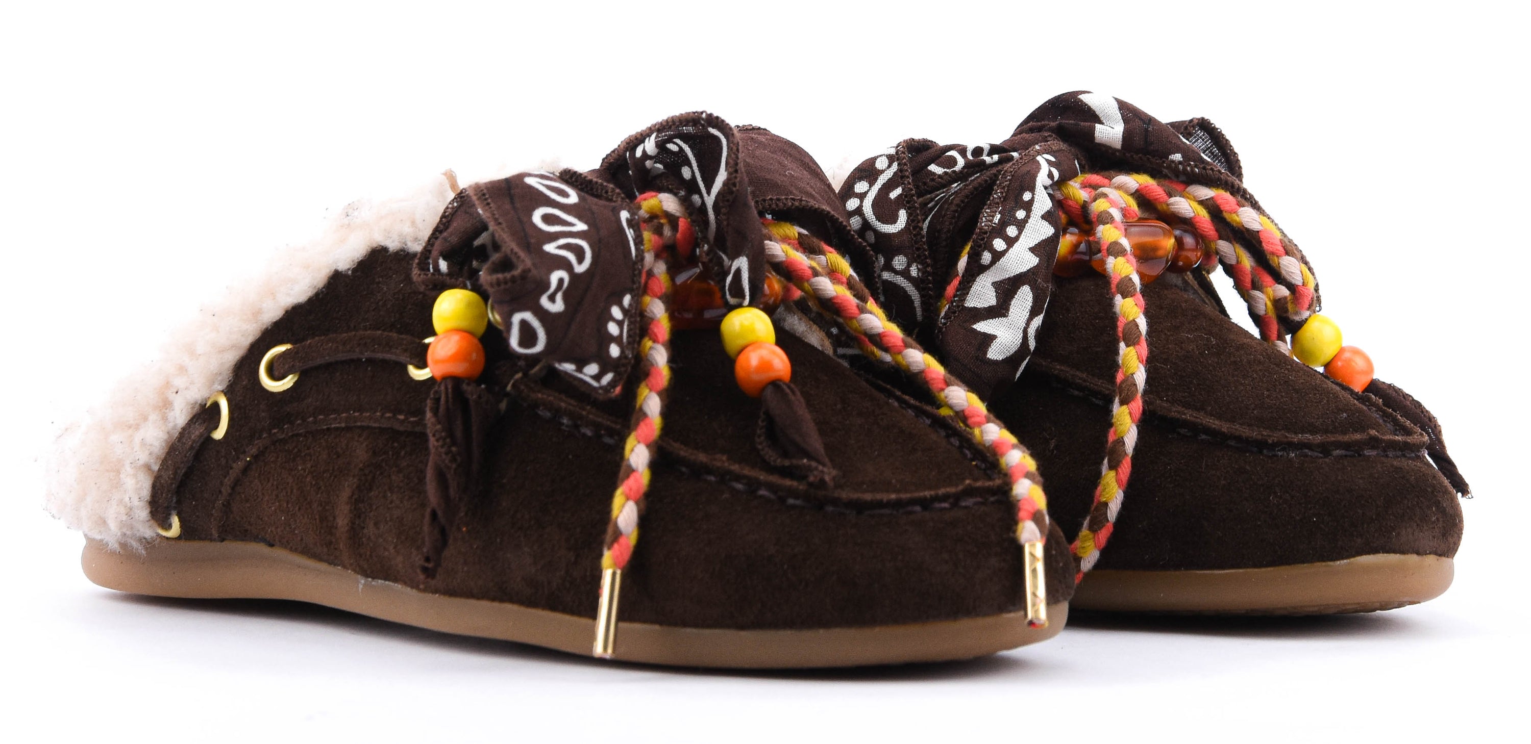 TORAL BLANCHE MULE PERSONALIZED BROWN