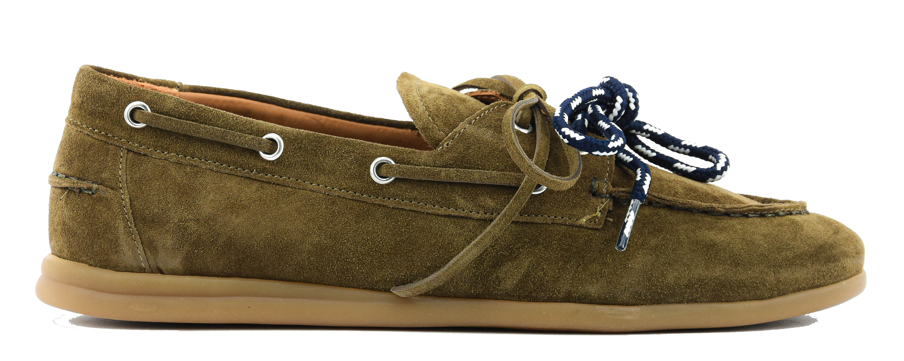 TORAL HOMBRE BOAT LOAFER OLIVE SUEDE