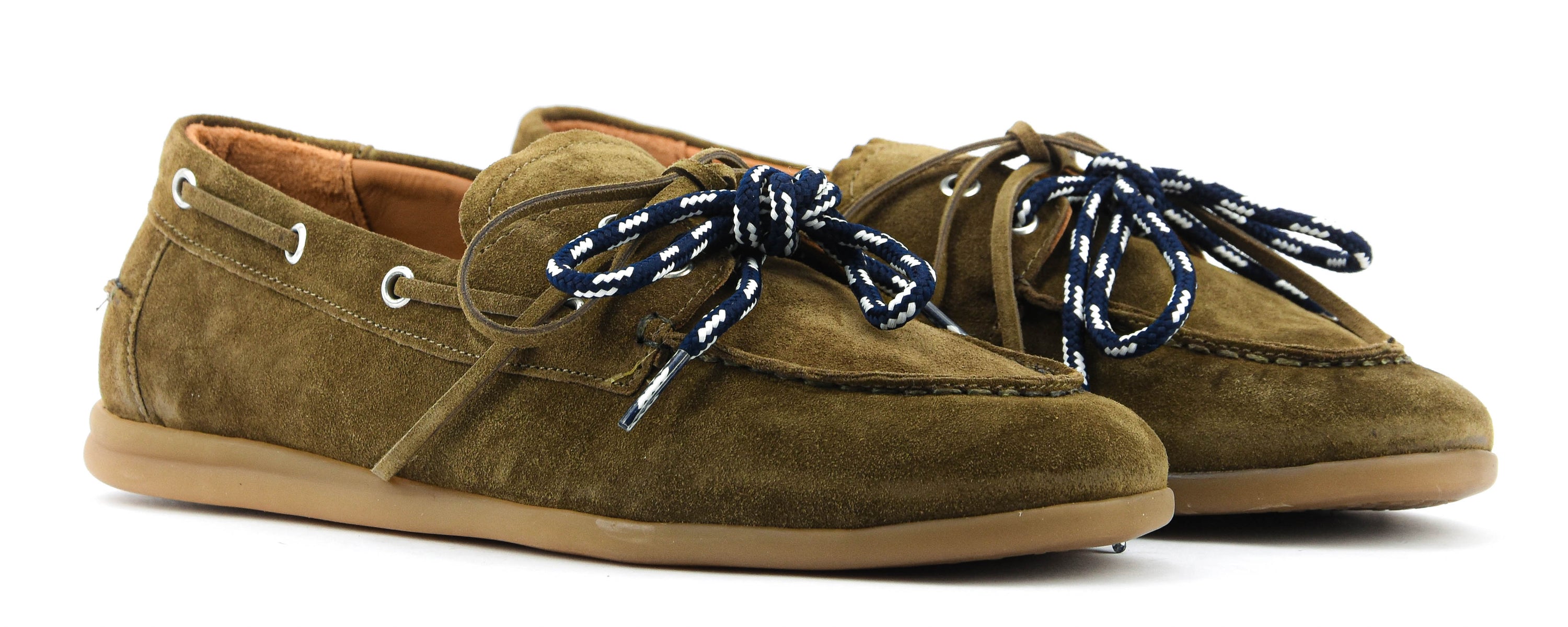 TORAL HOMBRE BOAT LOAFER OLIVE SUEDE