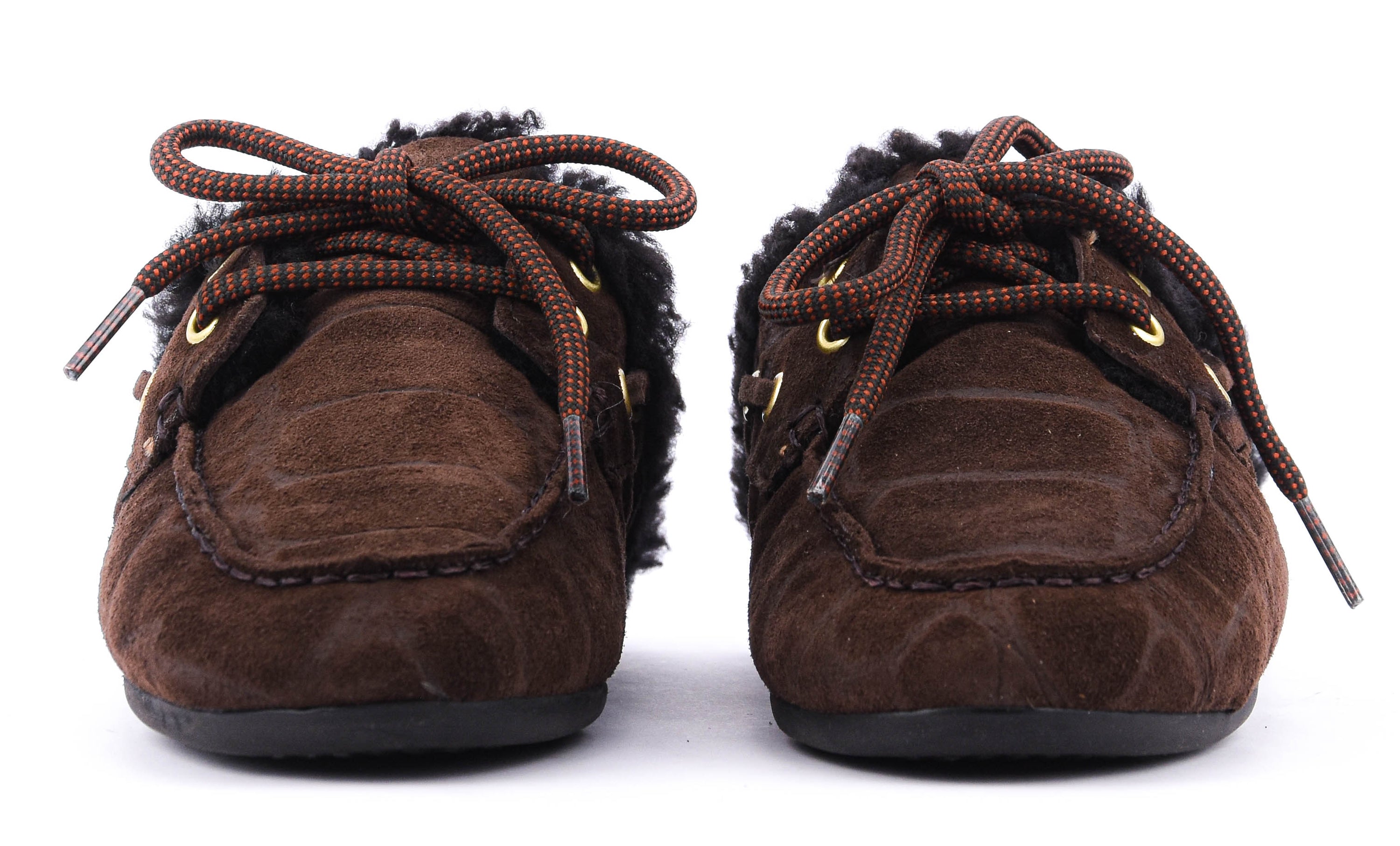 TORAL BLANCHE MULE BIG CROC DARK BROWN