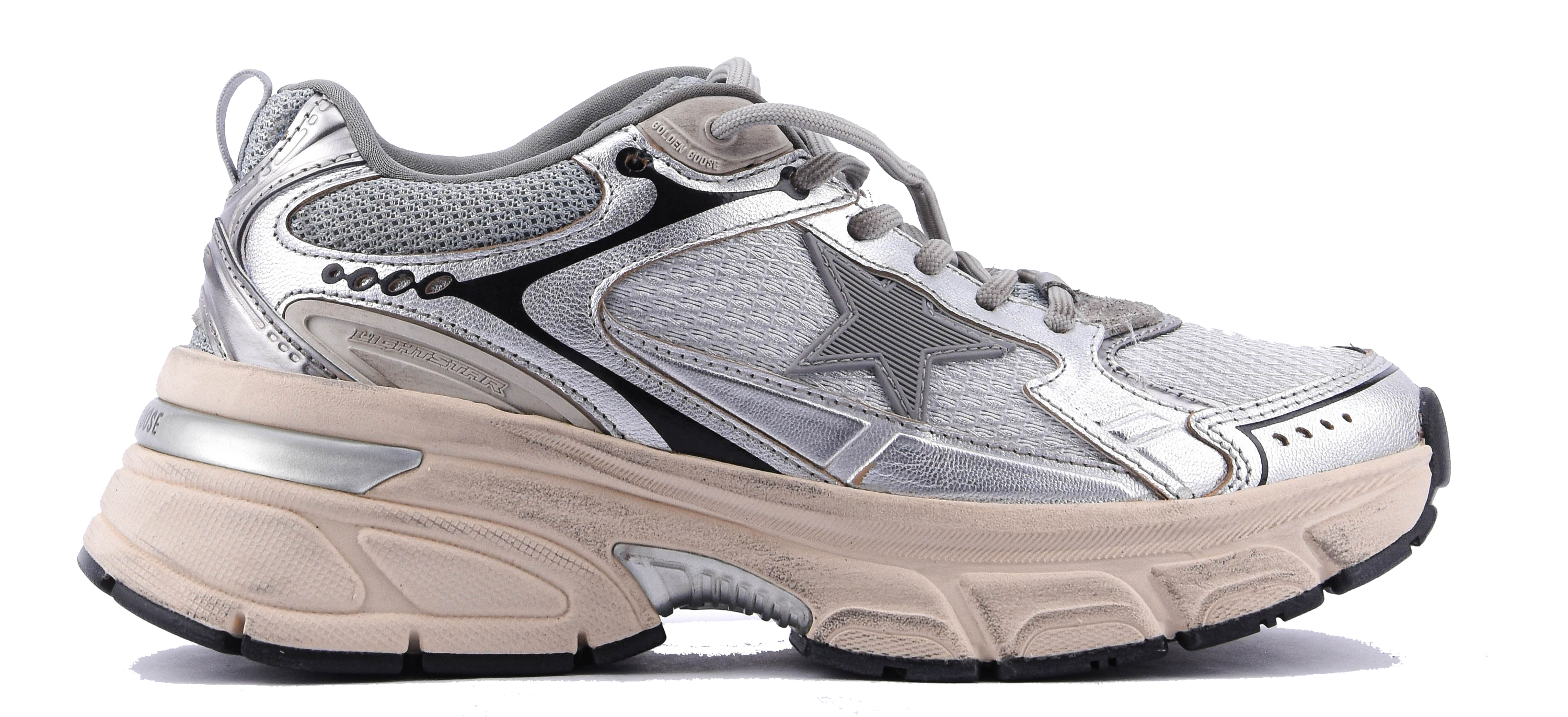 GOLDEN GOOSE LIGHTSTAR GREY/SILVER/Black