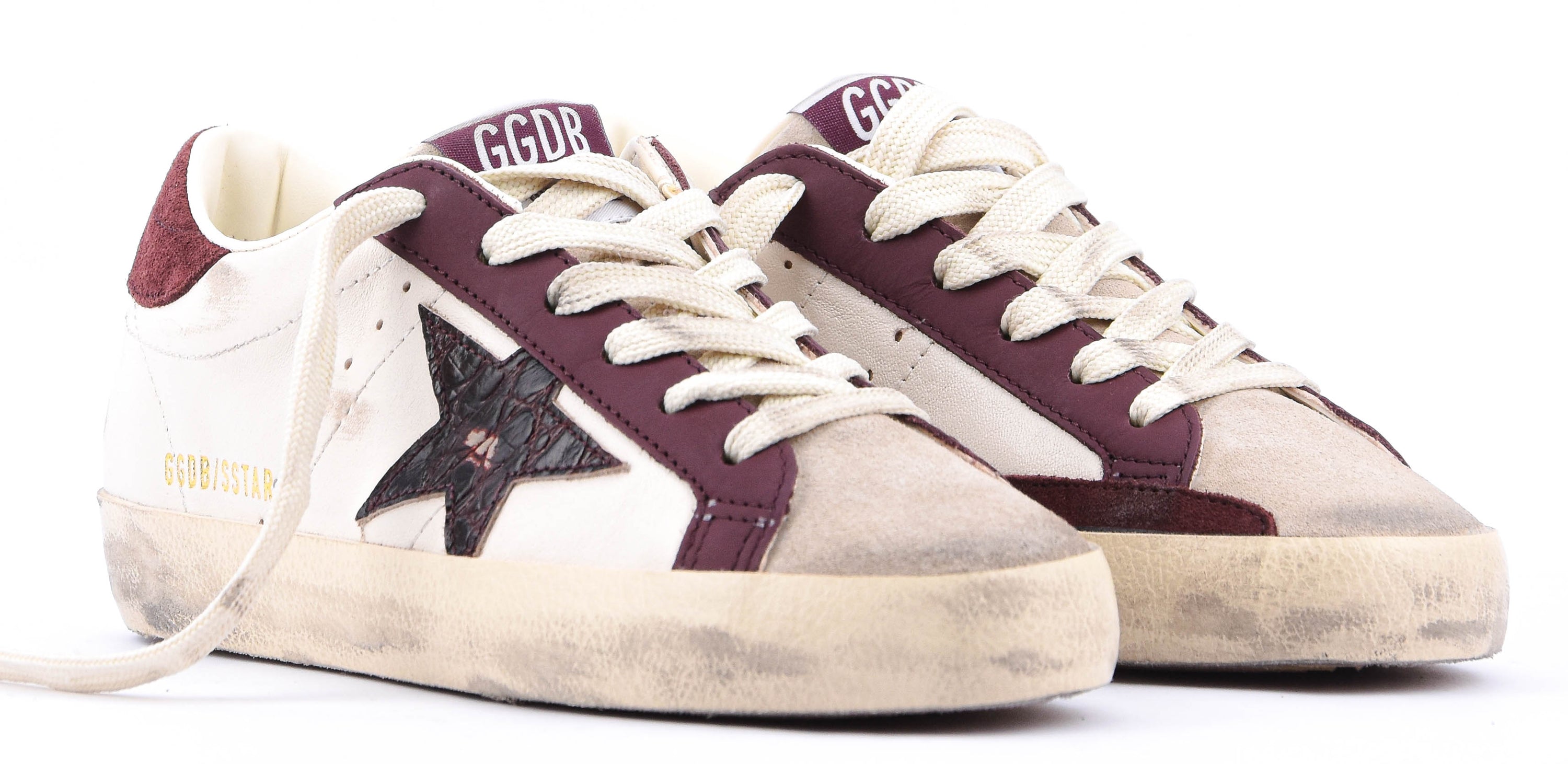 GOLDEN GOOSE SUPERSTAR BUTTER BEIGE Bordeaux