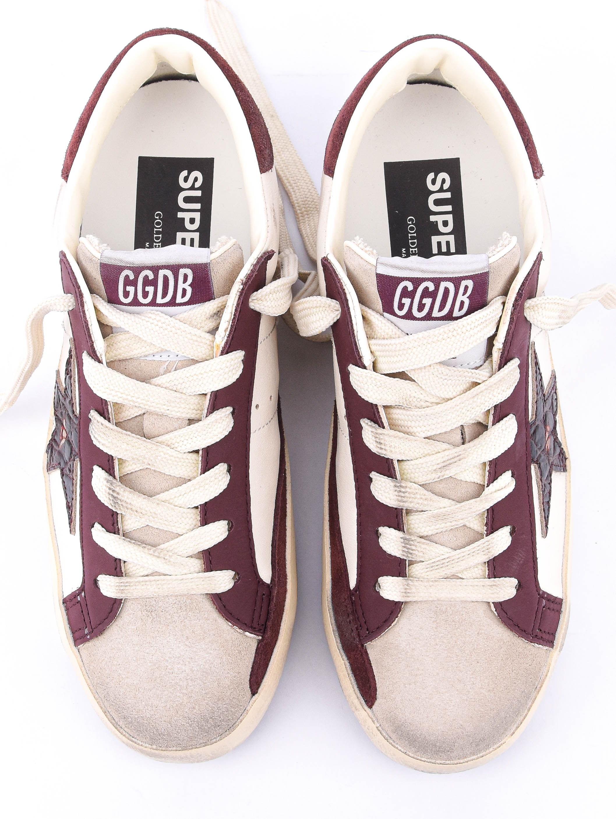 GOLDEN GOOSE SUPERSTAR BUTTER BEIGE Bordeaux