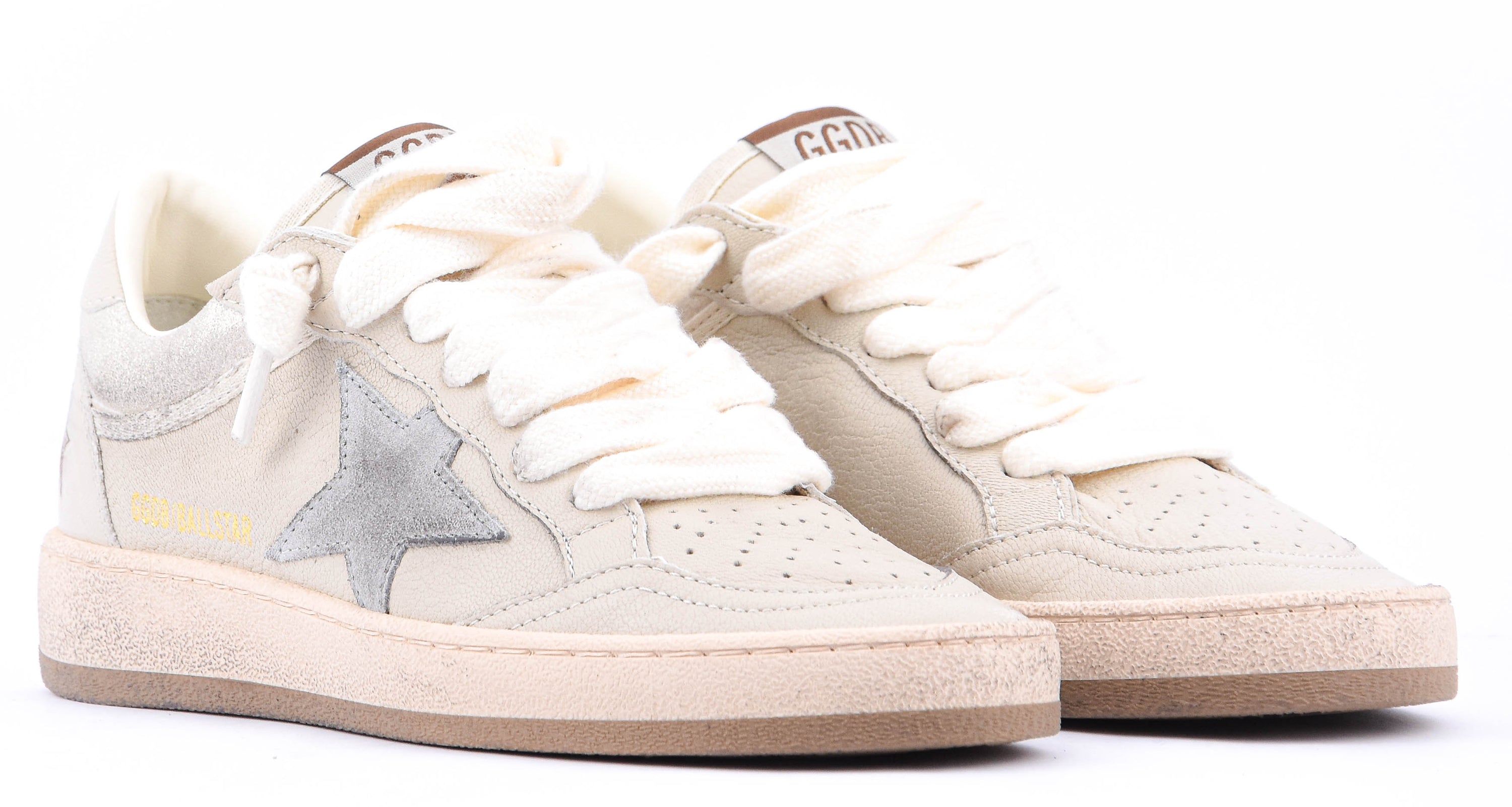 GOLDEN GOOSE BALLSTAR CREAM LIGHT Grey