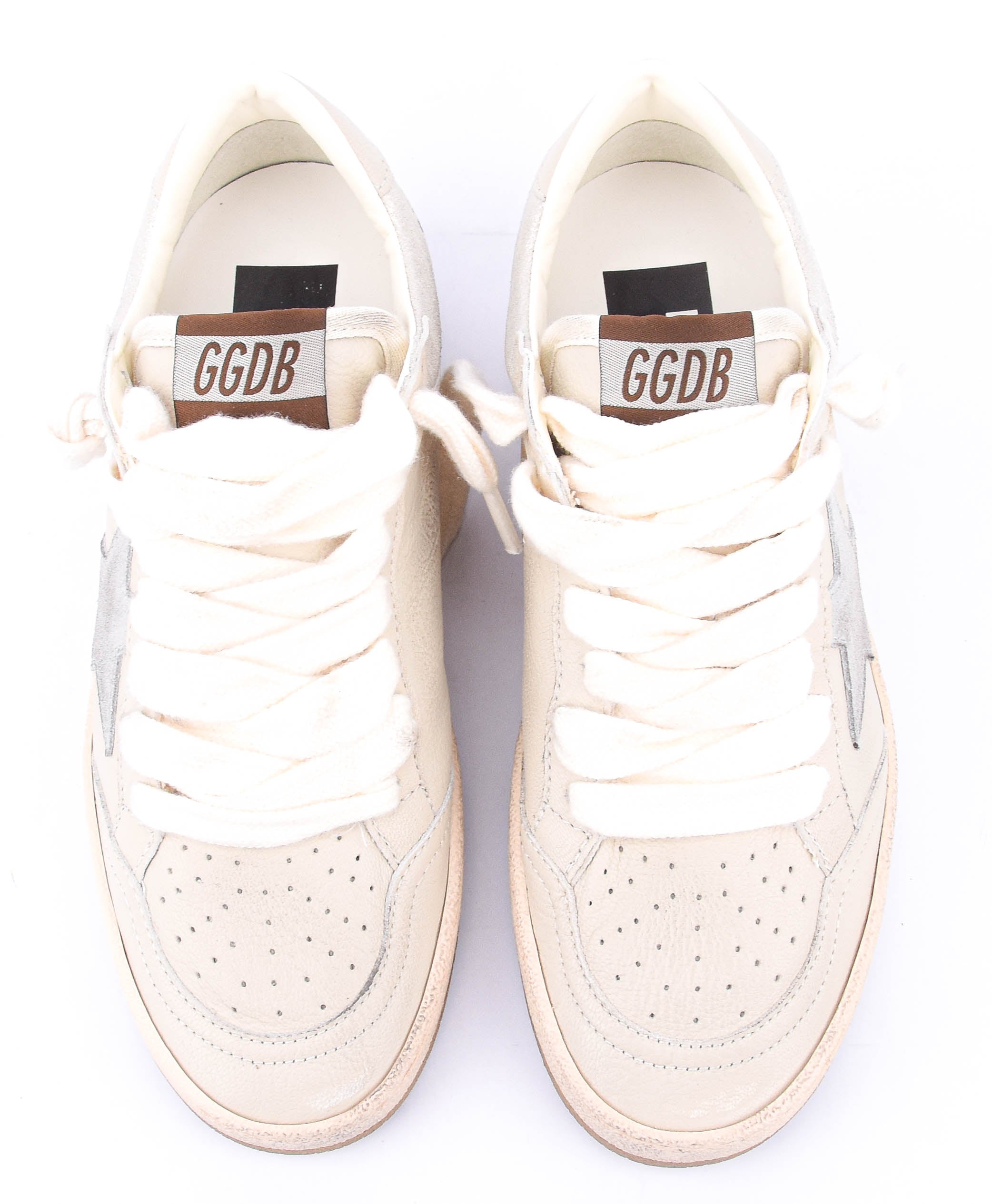 GOLDEN GOOSE BALLSTAR CREAM LIGHT Grey