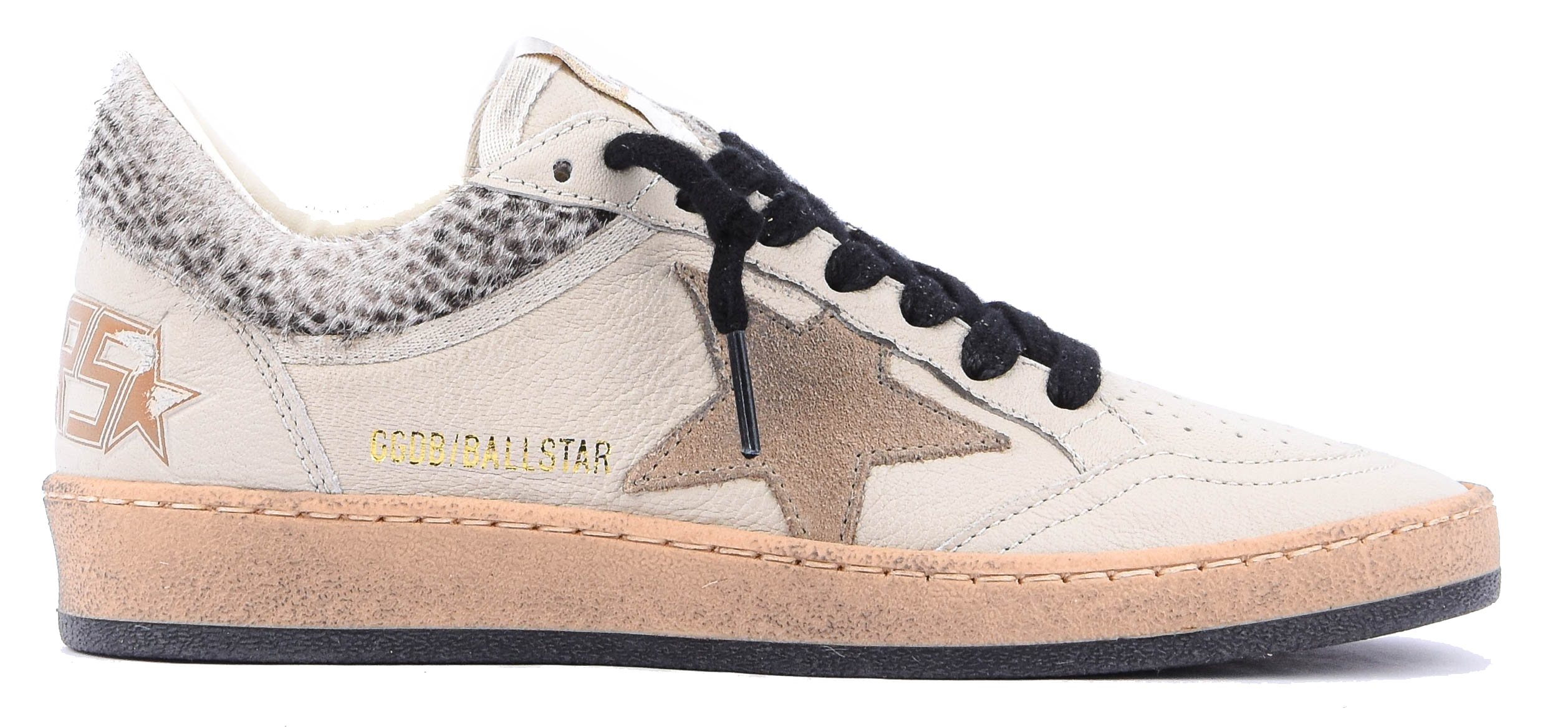 GOLDEN GOOSE BALLSTAR CREAM Black