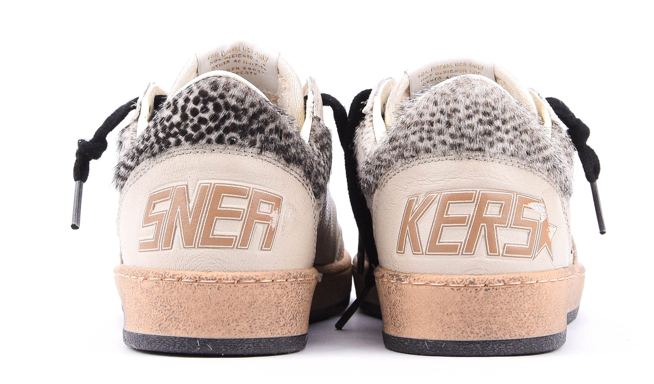 GOLDEN GOOSE BALLSTAR CREAM Black
