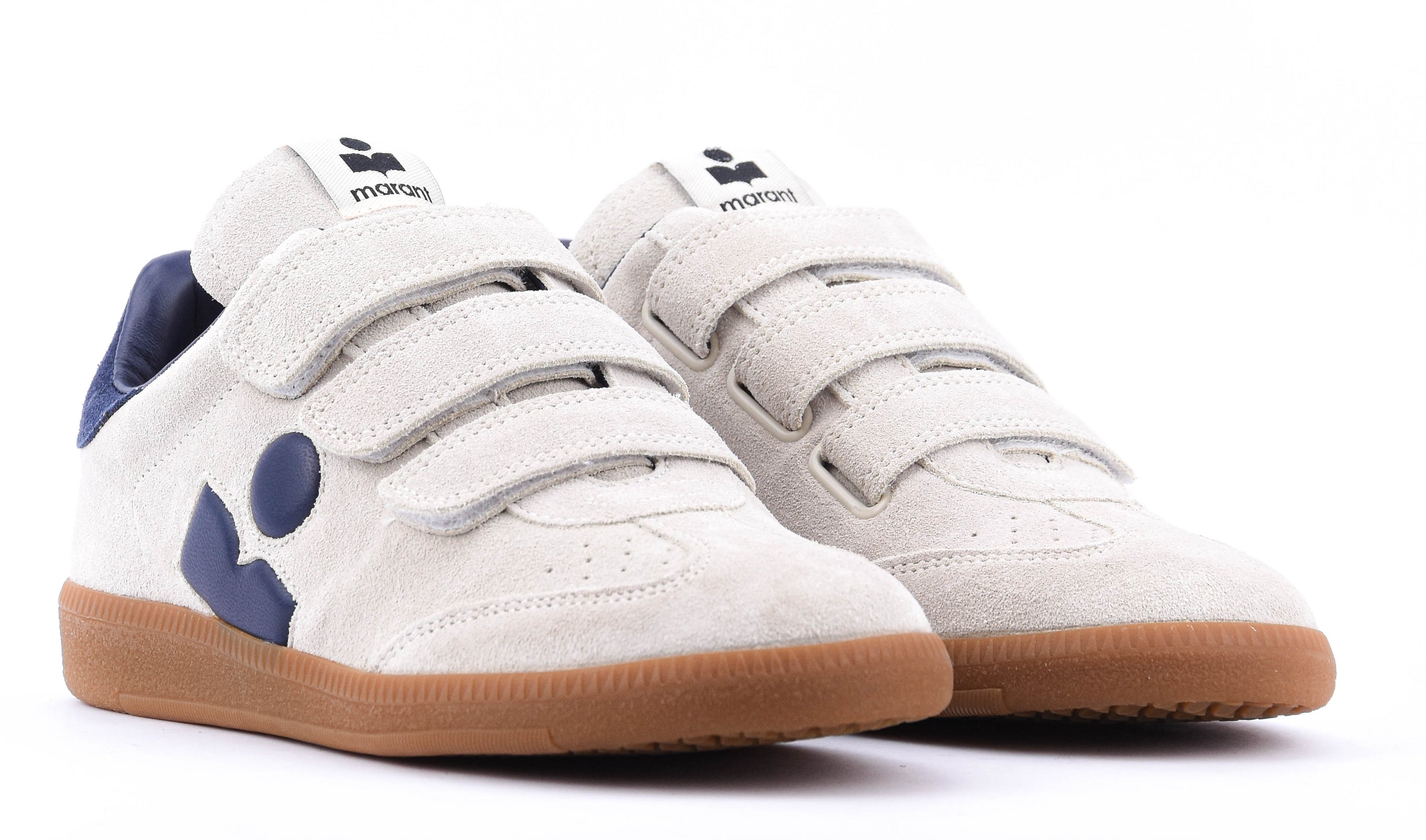 ISABEL MARANT BETH SNEAKER ECRU DARK BLUE