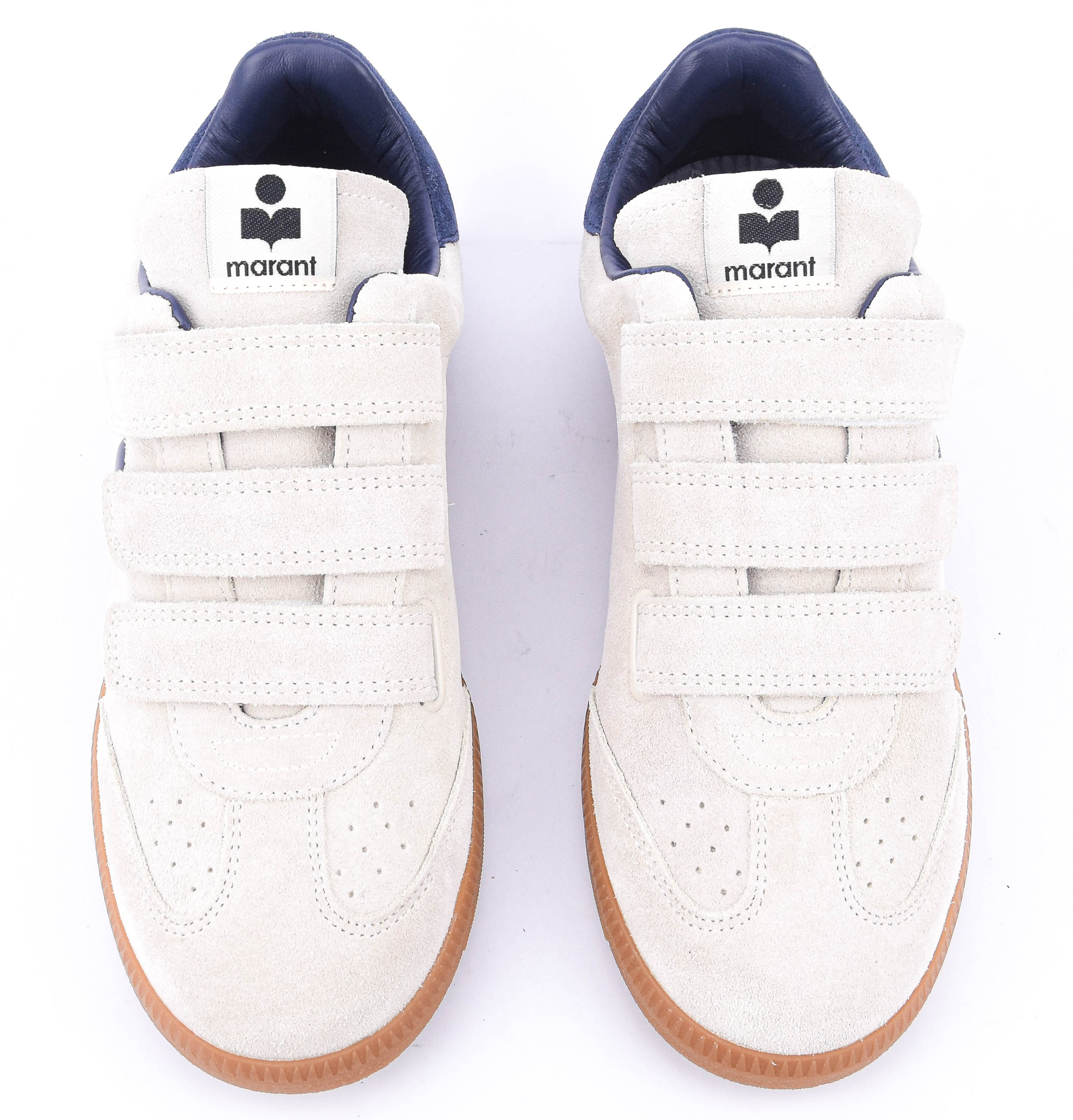 ISABEL MARANT BETH SNEAKER ECRU DARK BLUE
