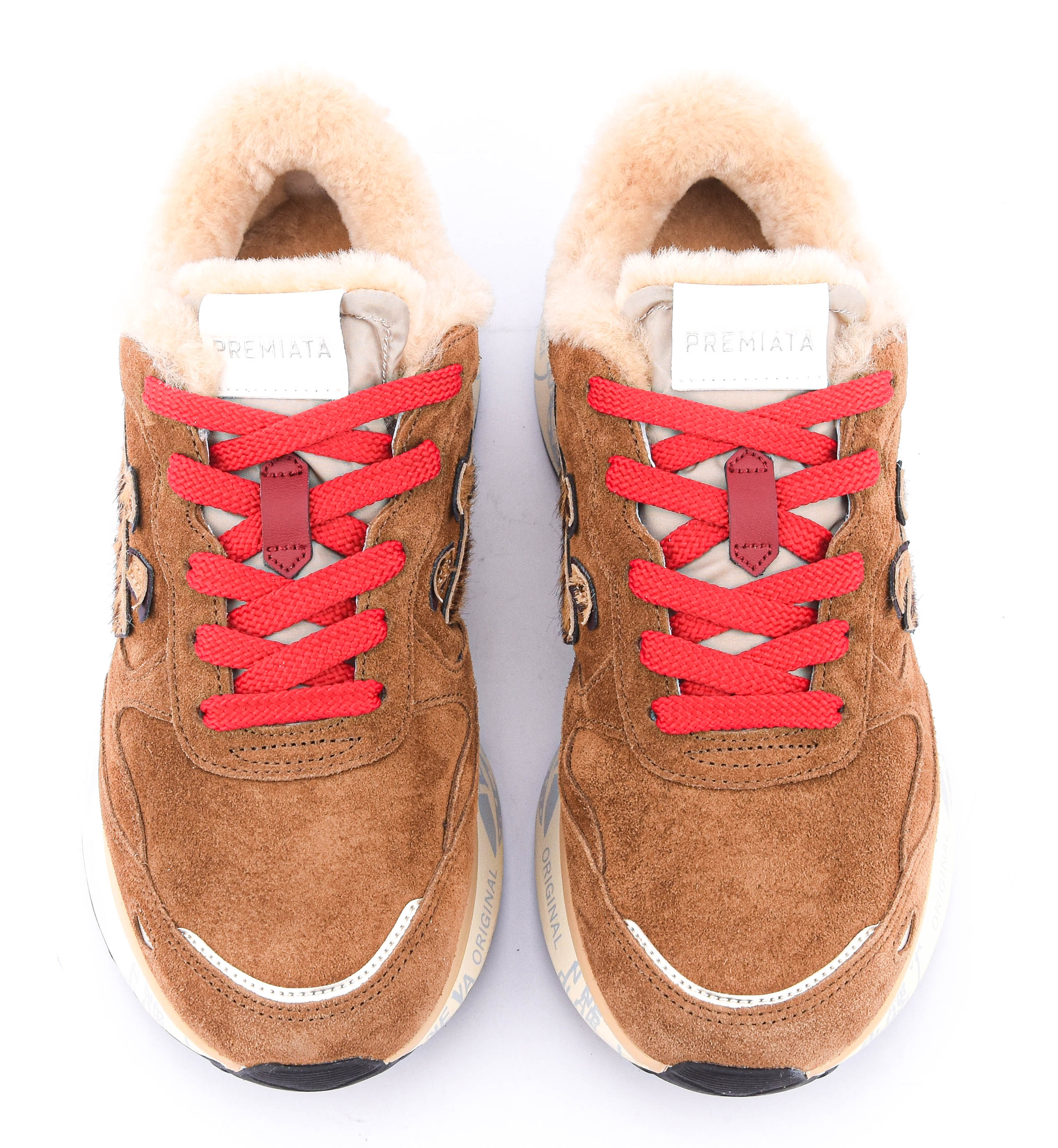 PREMIATA LAURYN SNEAKER COGNAC WOOL