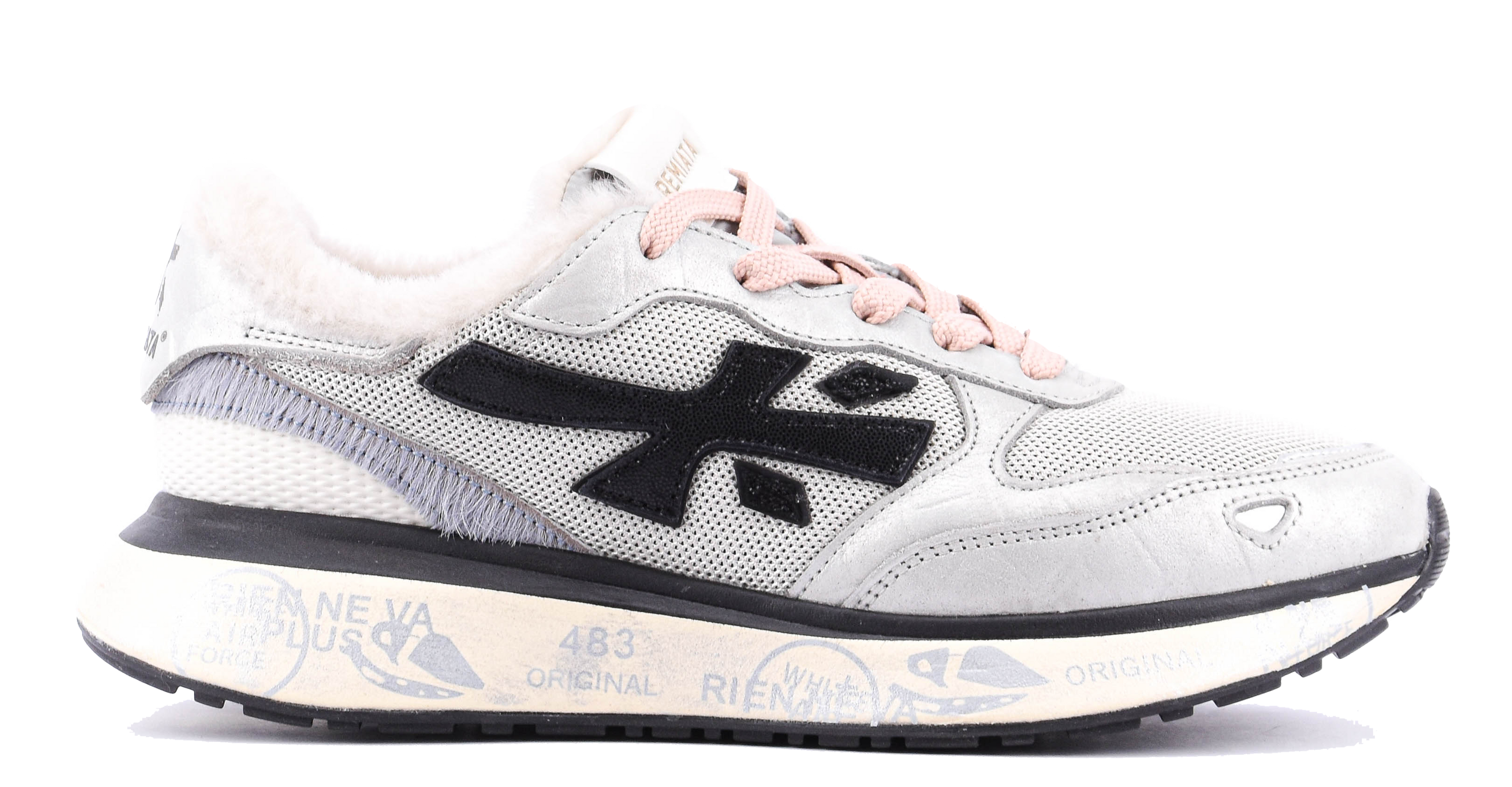 PREMIATA LAURYN SNEAKER GREY SHEARLING
