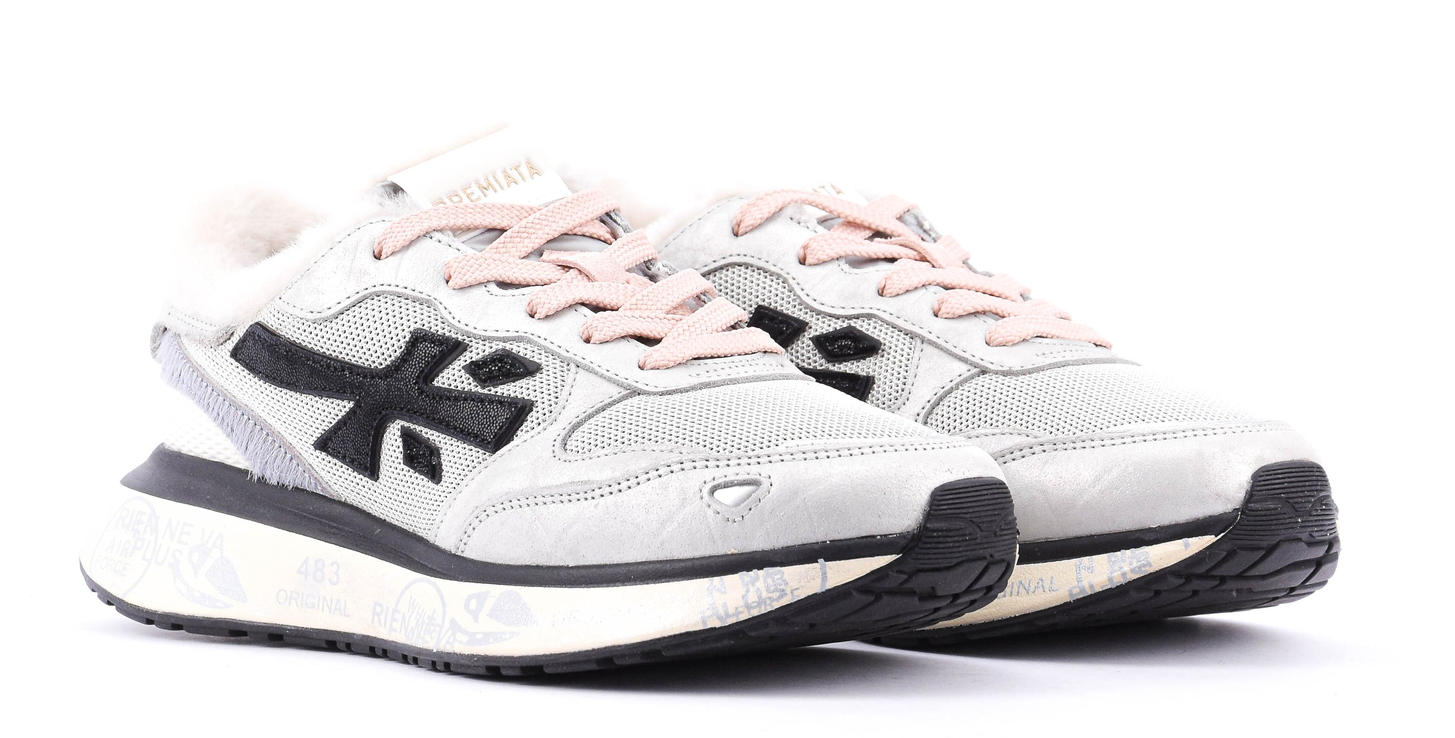 PREMIATA LAURYN SNEAKER GREY SHEARLING