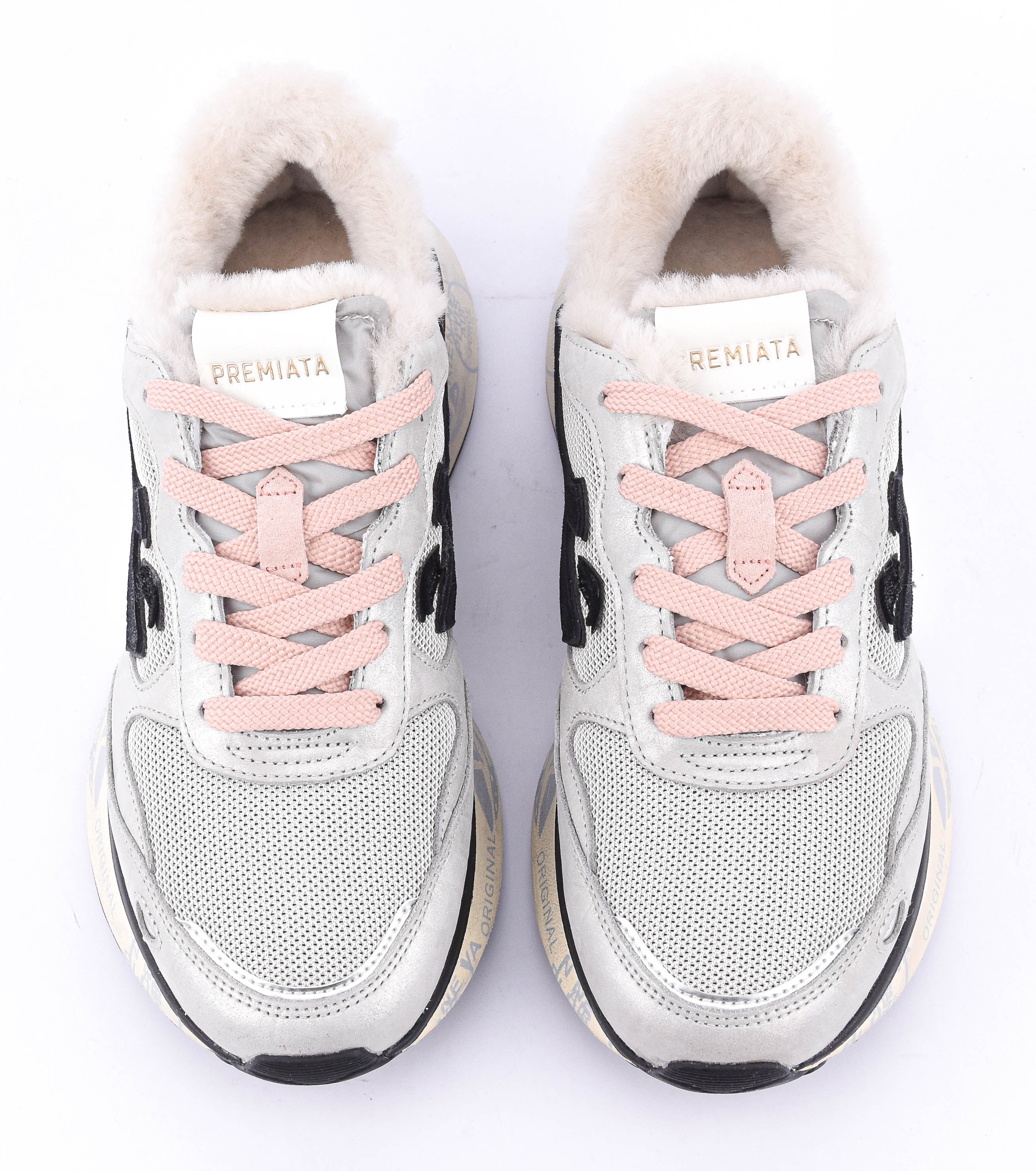 PREMIATA LAURYN SNEAKER GREY SHEARLING