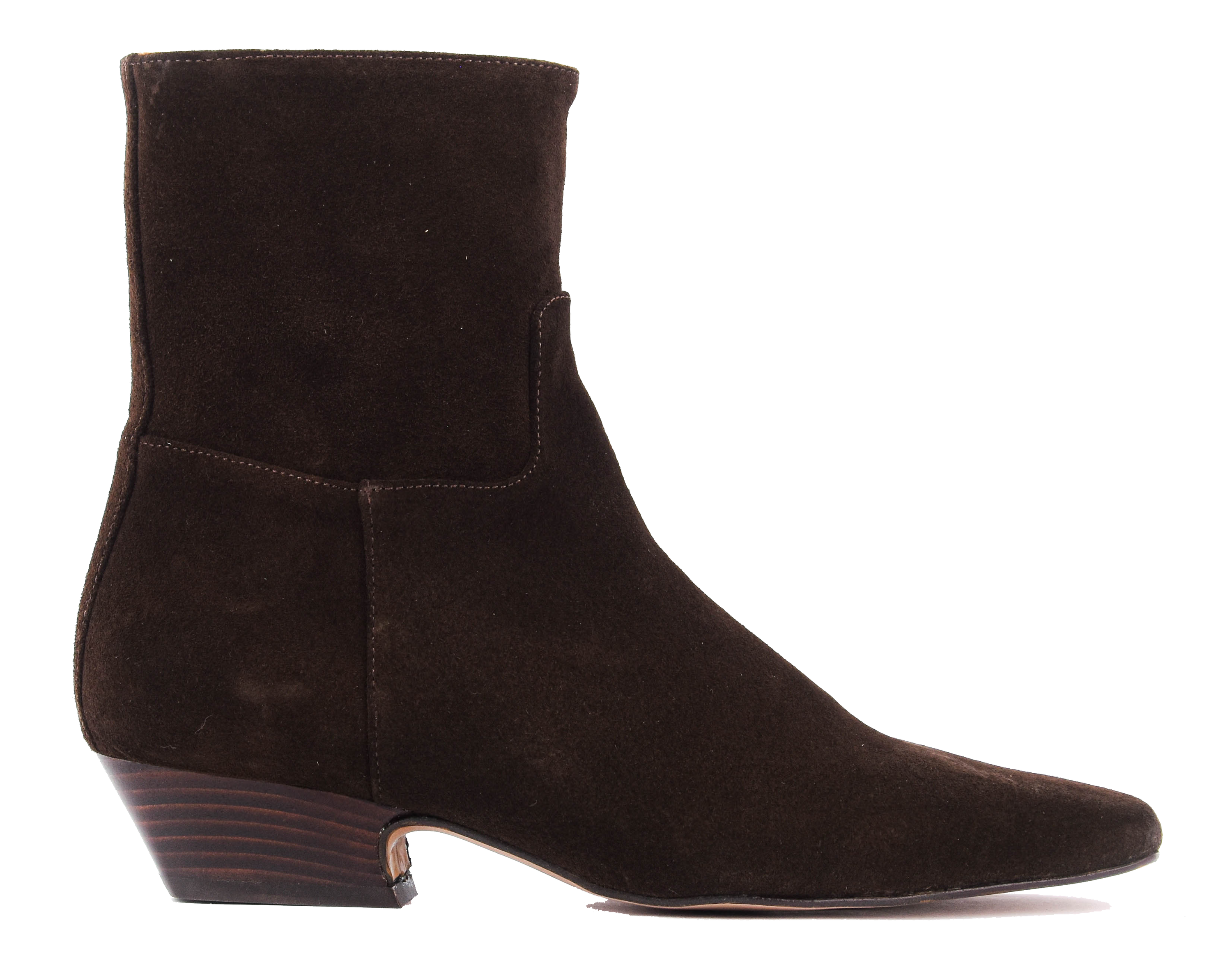 TORAL IRENE BOOTIE BROWN suede
