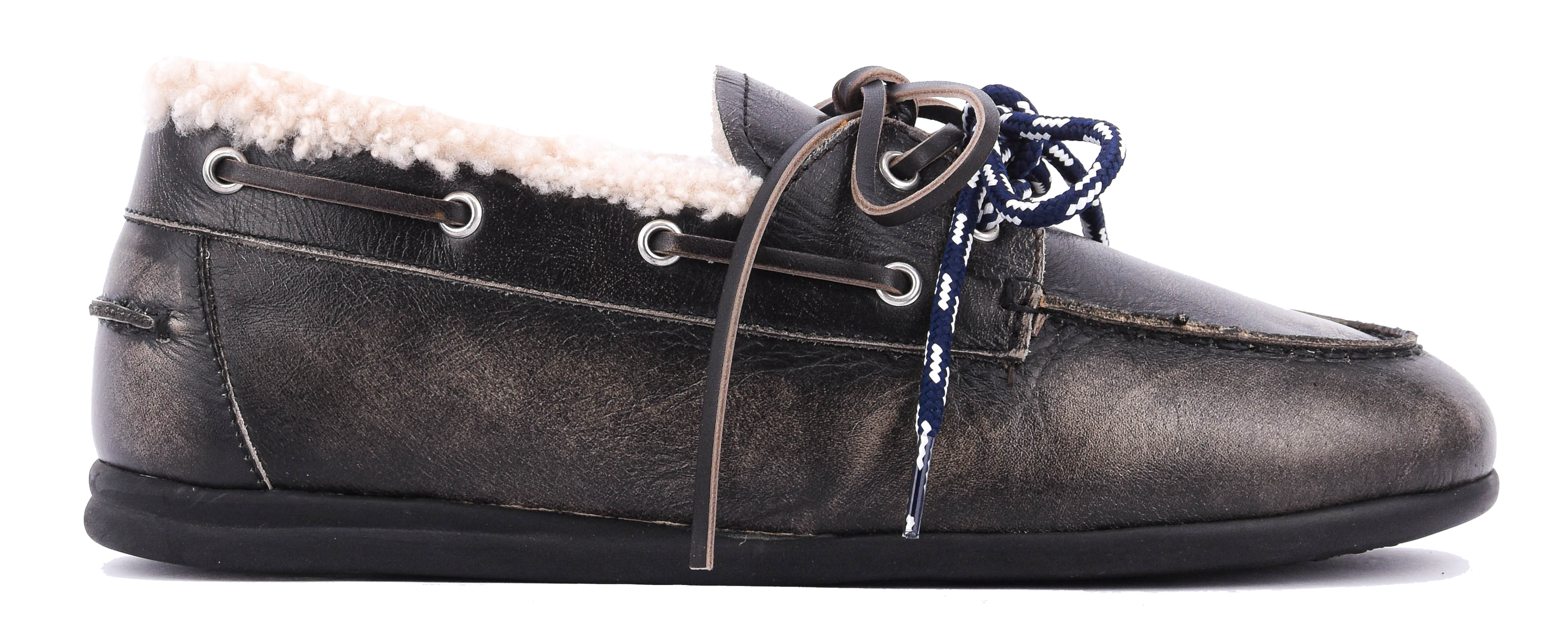 TORAL HOMBRE BOAT LOAFER WINTER black
