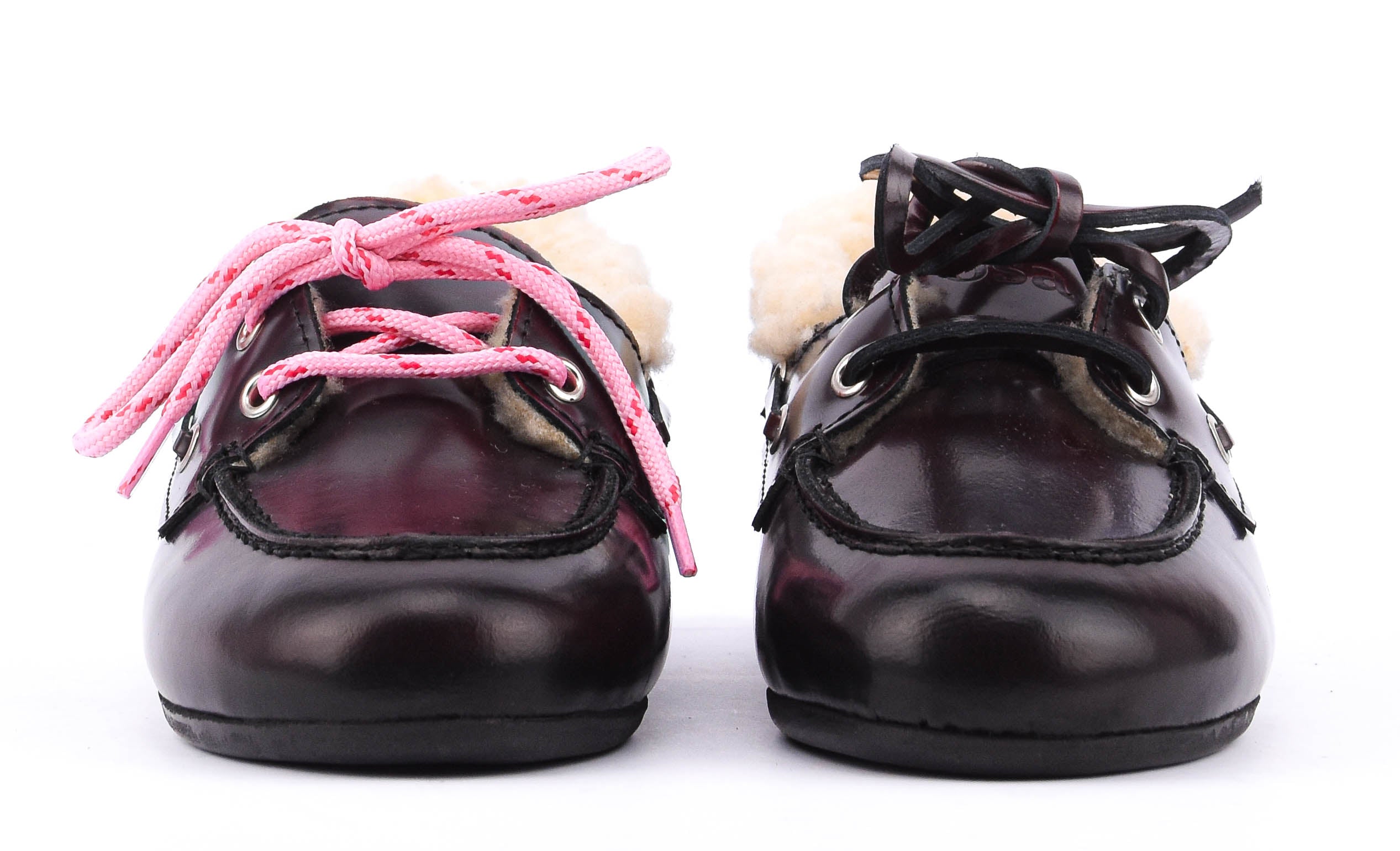 POSA BOAT LOAFER  FUR BURGUNDY