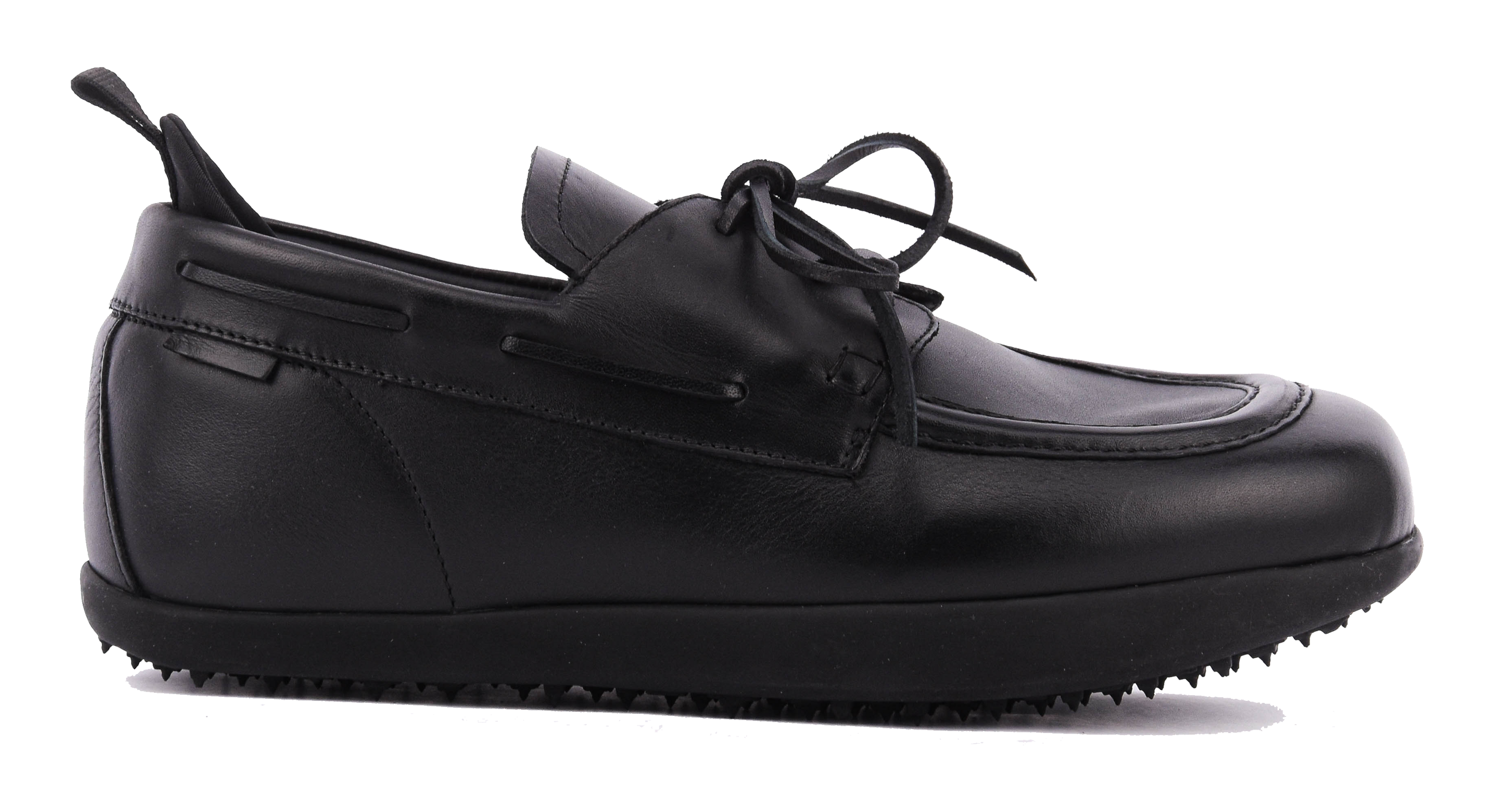 BEPOSITIVE STRIDE SHOE MAN BLACK leather