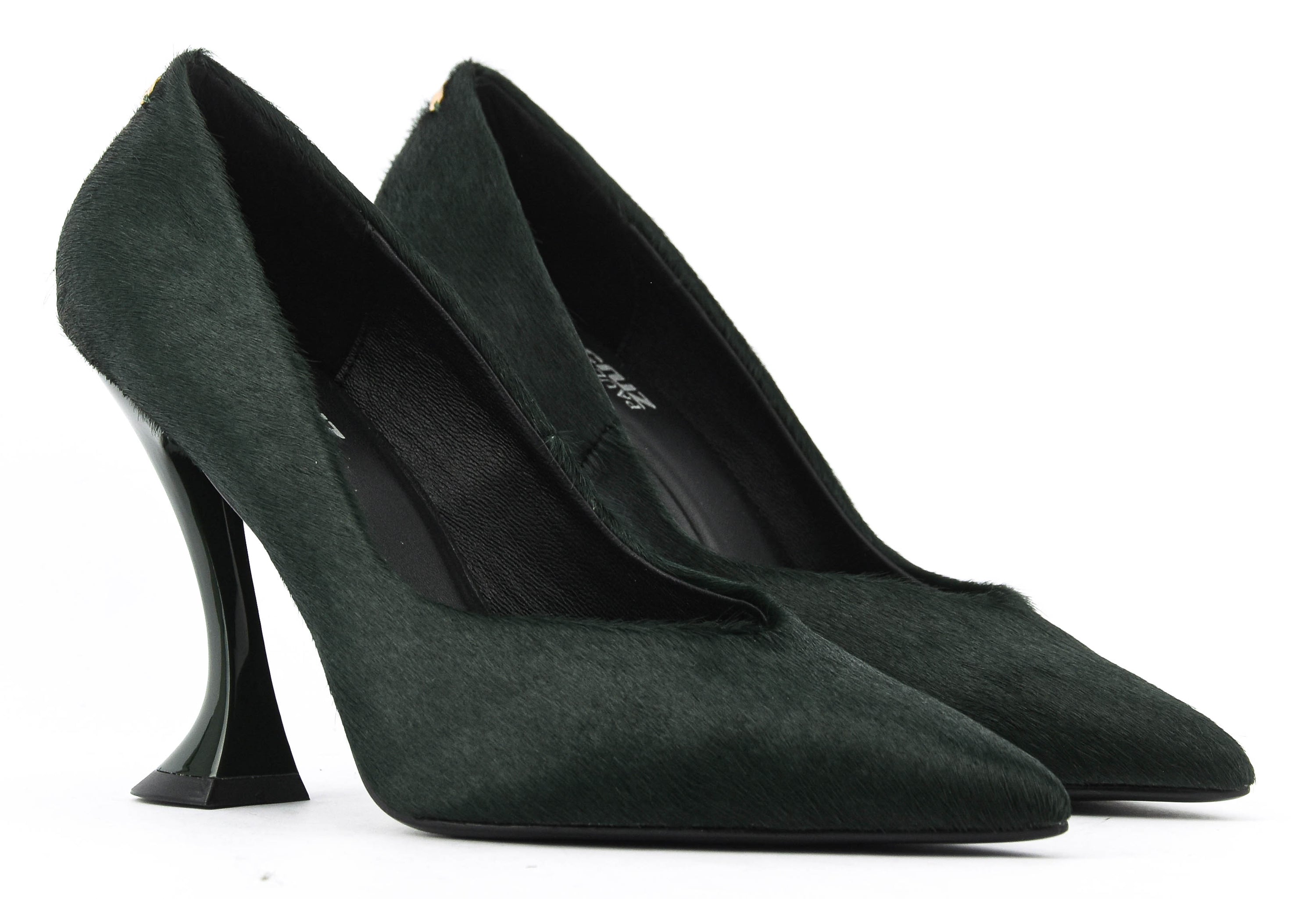 LOLA CRUZ EUGENIA PUMPS 95 ROYAL GREEN