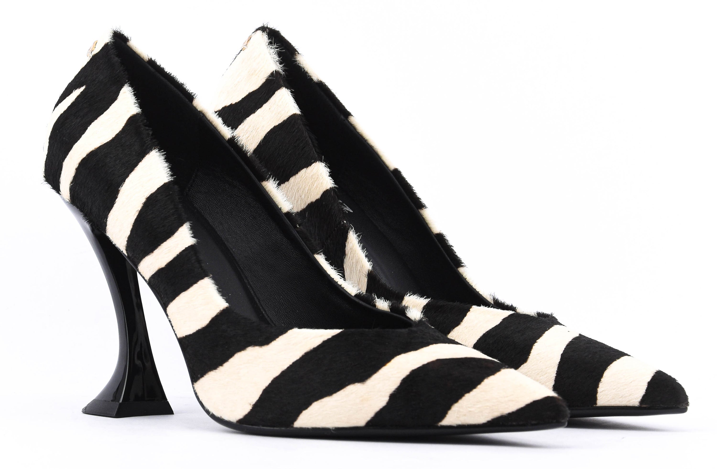 LOLA CRUZ EUGENIA PUMPS 95 ZEBRA
