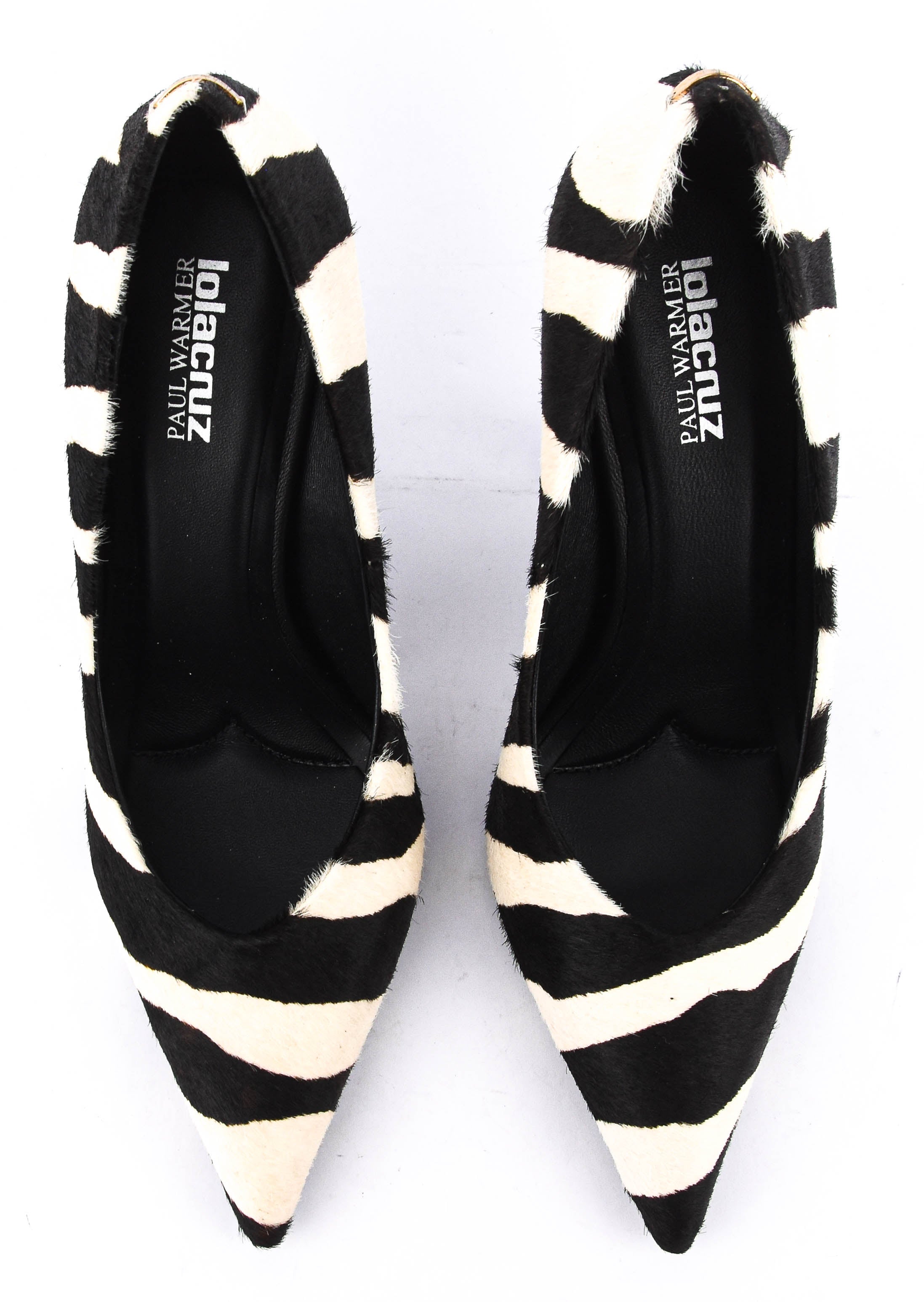 LOLA CRUZ EUGENIA PUMPS 95 ZEBRA