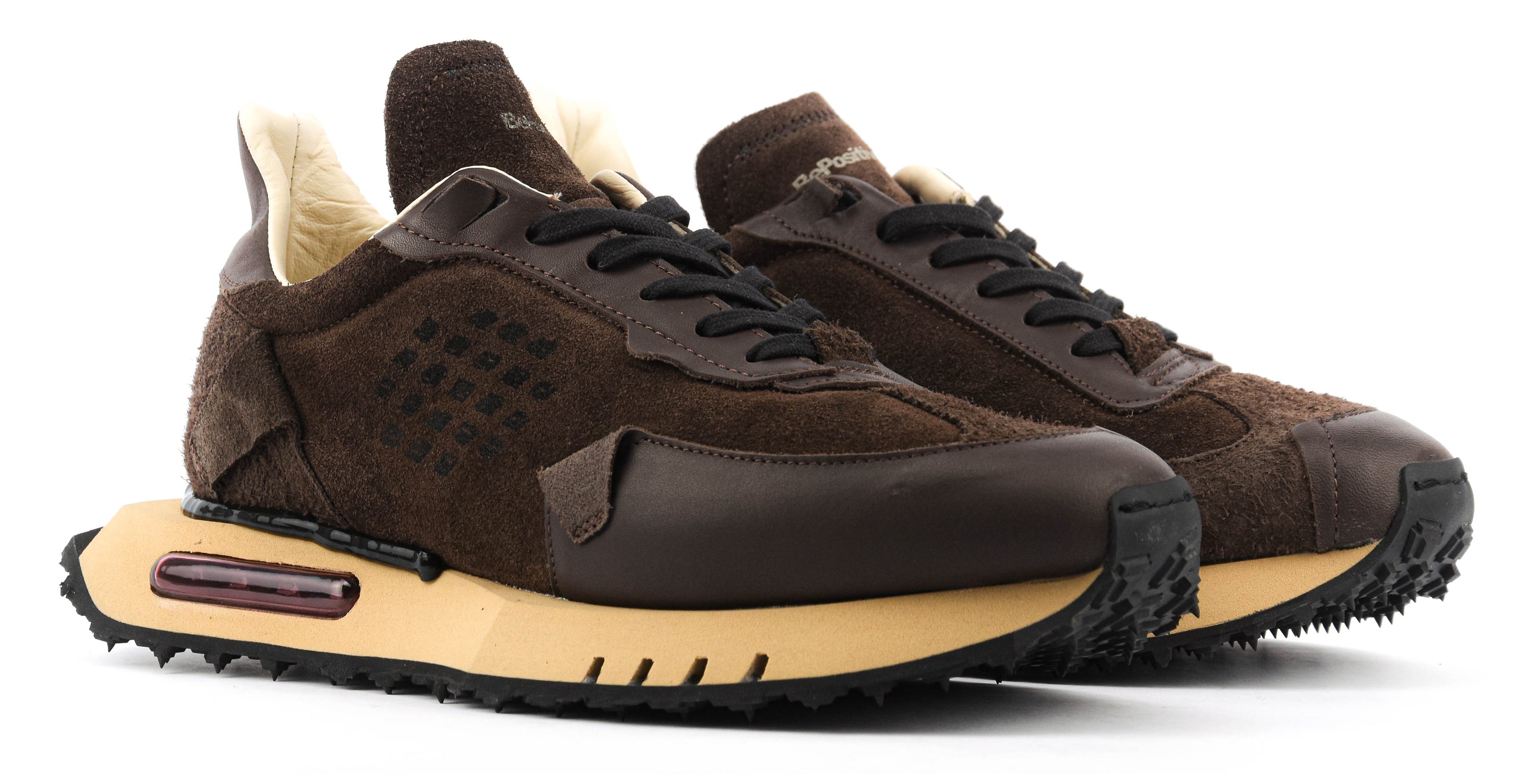 BEPOSITIVE RACE SNEAKER BROWN