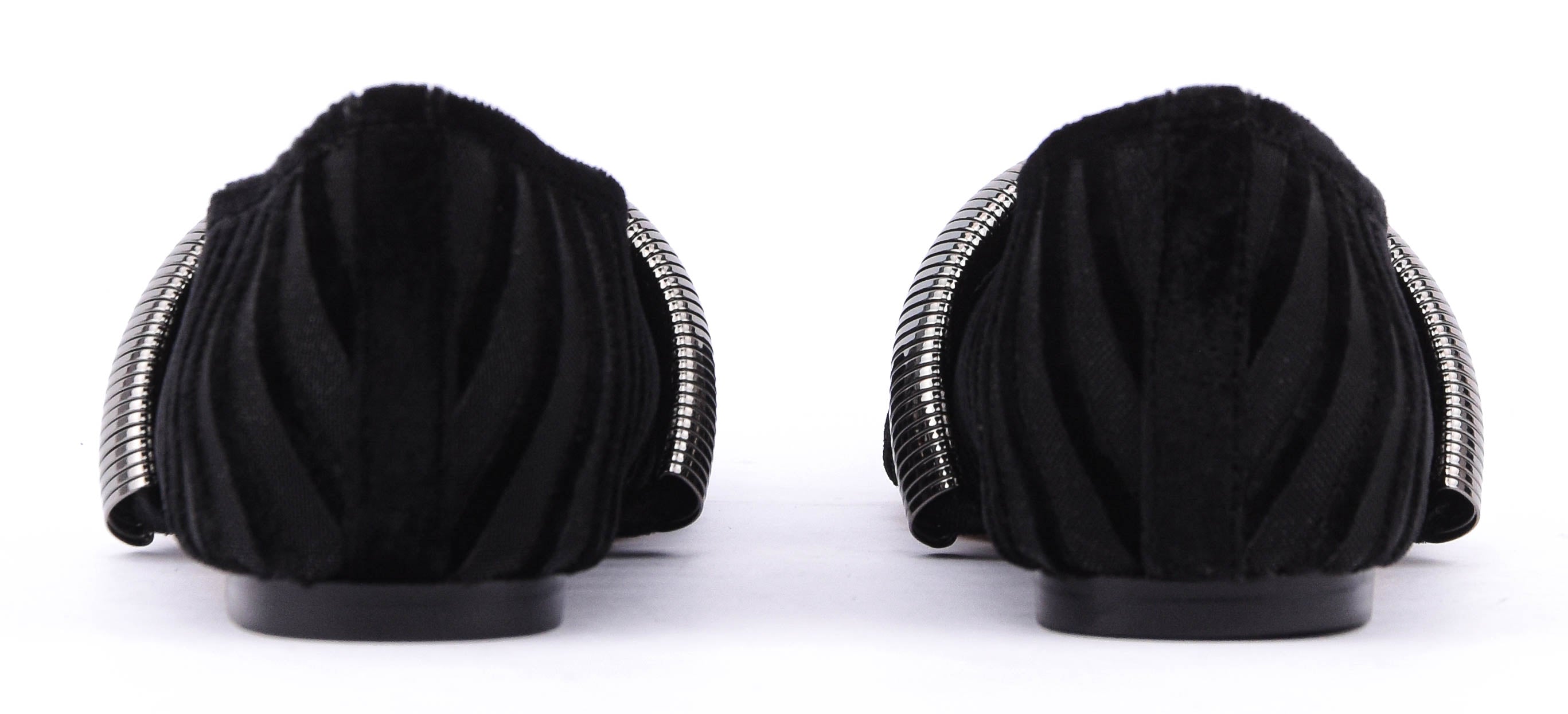 LOLA CRUZ ALEXA FLATS BLACK GOLD