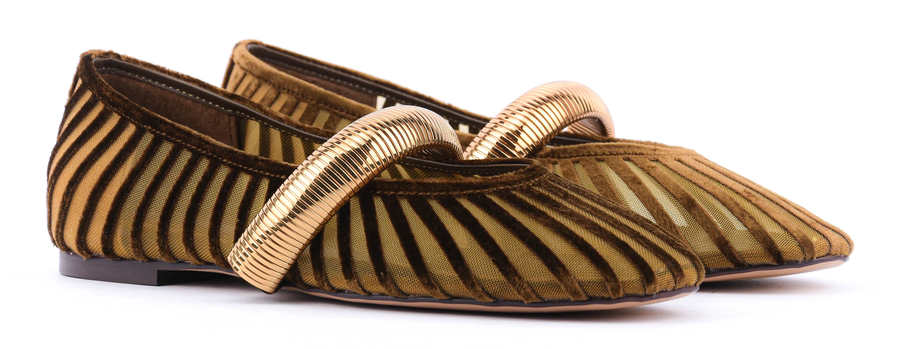 LOLA CRUZ ALEXA FLATS OCHRE